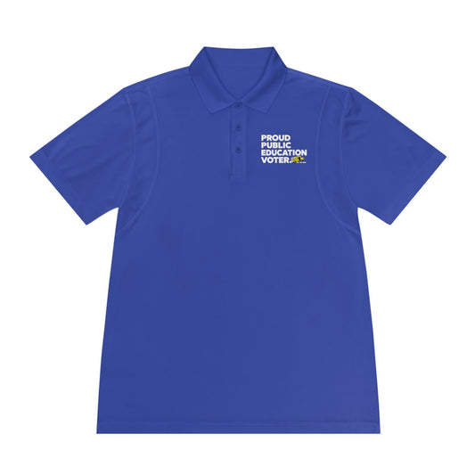 Proud Public Education Voter Men's Sport Polo Shirt, AR Kids Polo Shirt,  Men's Sport Polo Shirt