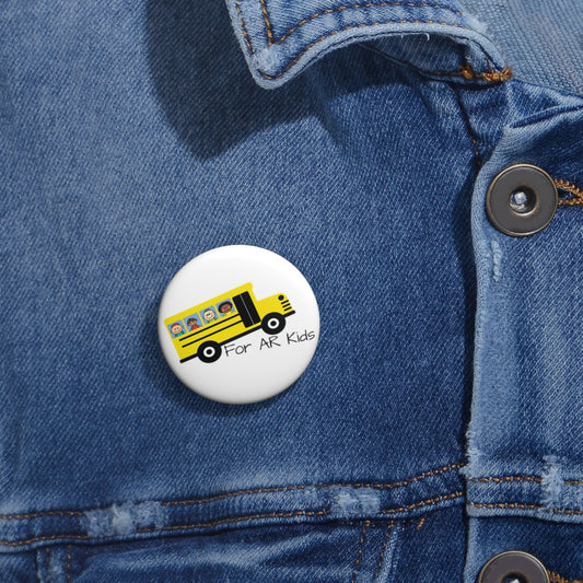 School Bus Pin Buttons, AR Kids Pin Buttons