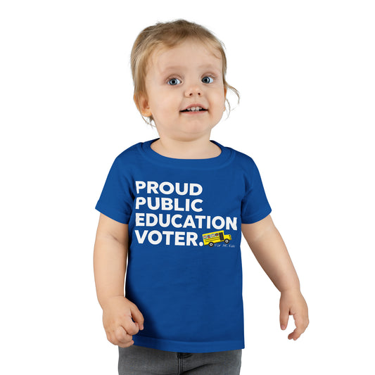 Proud Public Education Voter Toodler Shirt, AR Kids Shirt, School Bus Shirt, Toodler Shirt