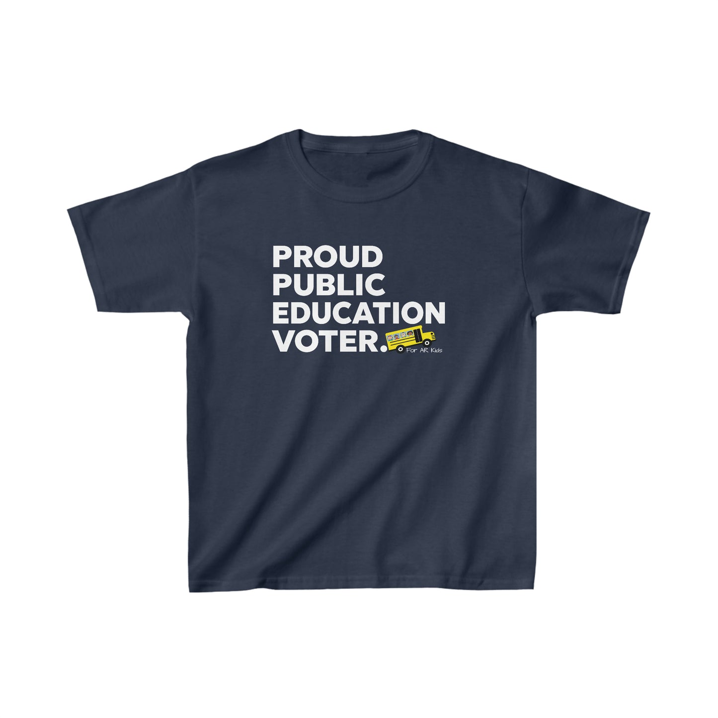 Proud Public Education Voter Kids Shirt, AR Kids Shirt, School Bus Shirt, Youth Shirt
