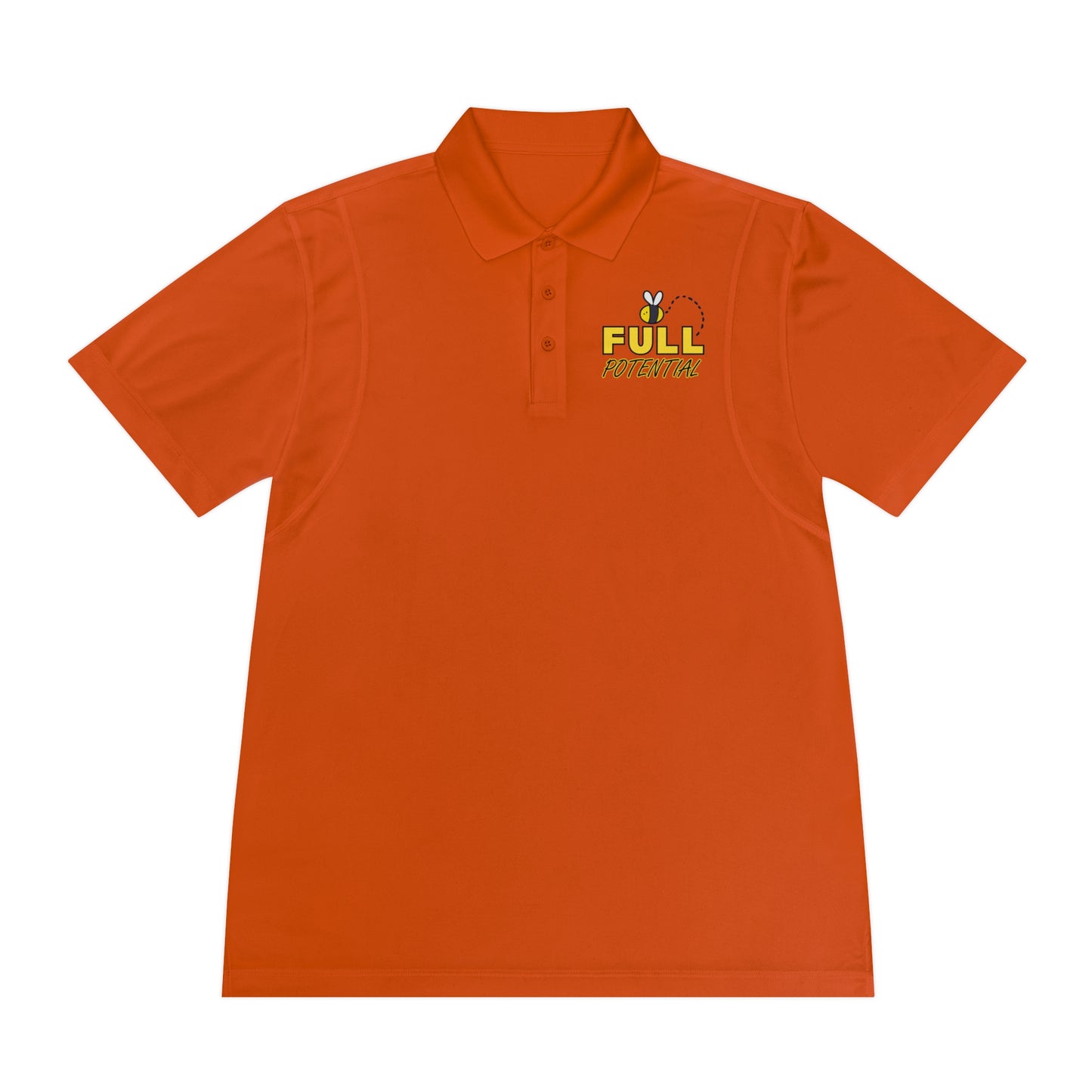 Full Potential Men's Sport Polo Shirt Moisture Wicking