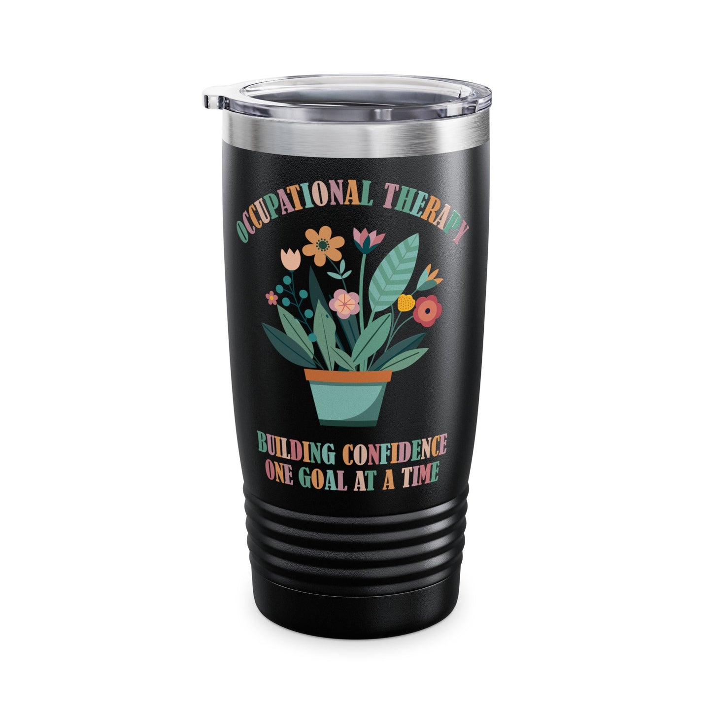 Occupational Therapy Tumbler, Building Confidence One Goal At A Time Tumbler, Therapist Tumbler