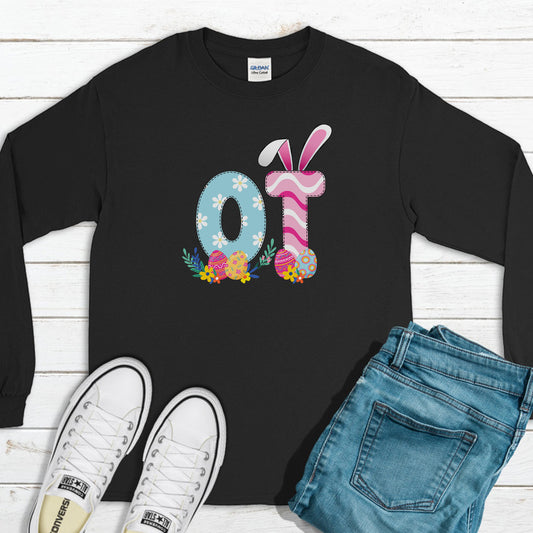 Happy OT Easter Sweatshirt, Easter Outfit, Happy Easter Sweatshirt, Easter Bunny Sweatshirt