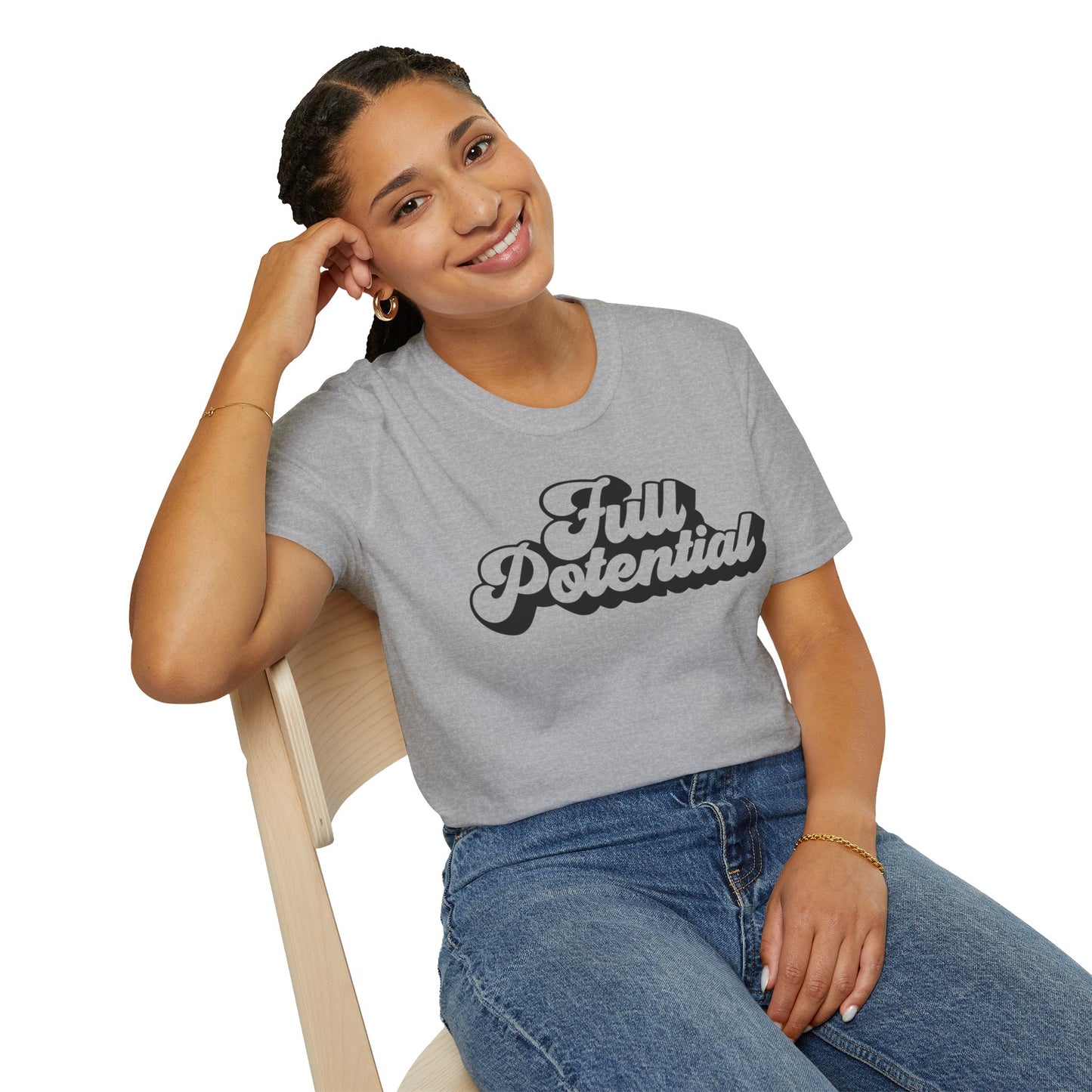 Full Potential Lettering Unisex Softstyle T-Shirt