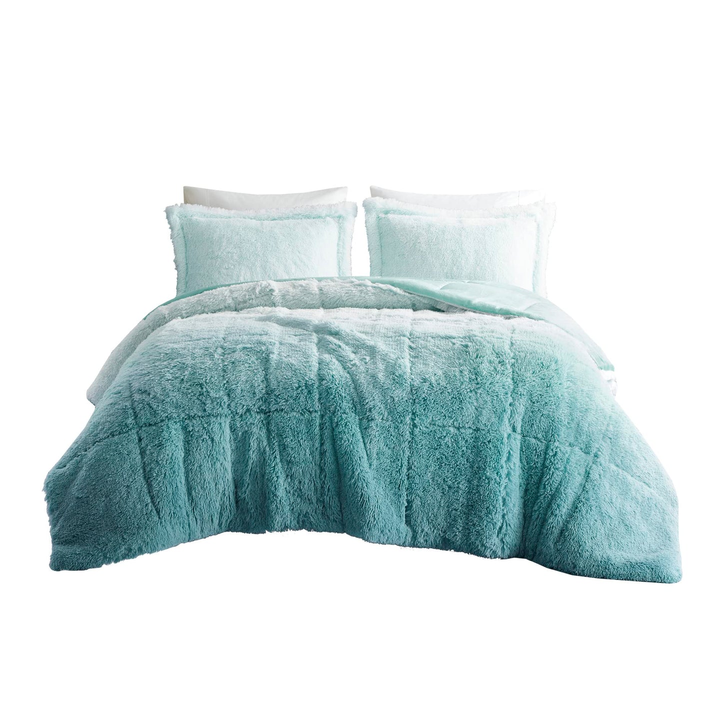 Intelligent Design Polyester Comforter Mini Set with Blue Finish ID10-2150