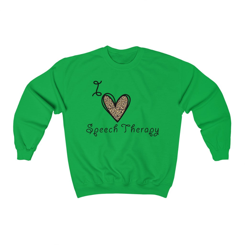 I Love Speech Therapy SLP Therapist Unisex Heavy Blend™ Crewneck Sweatshirt