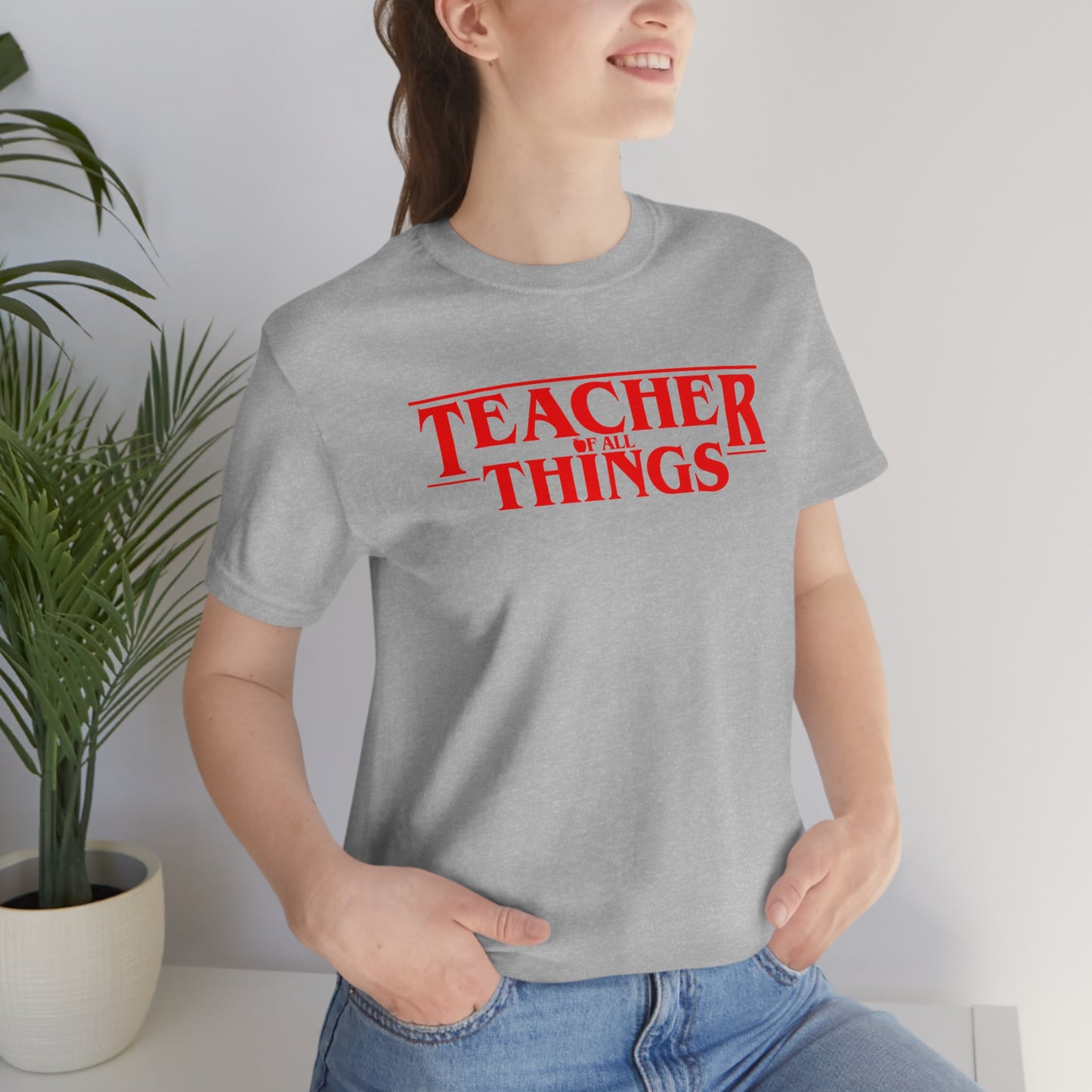 Teacher Things T-shirt, Stranger Teacher Things Shirt, Funny Teacher Shirt, Series Inspired Shirts, Trendy Shirts, Best School Shirts