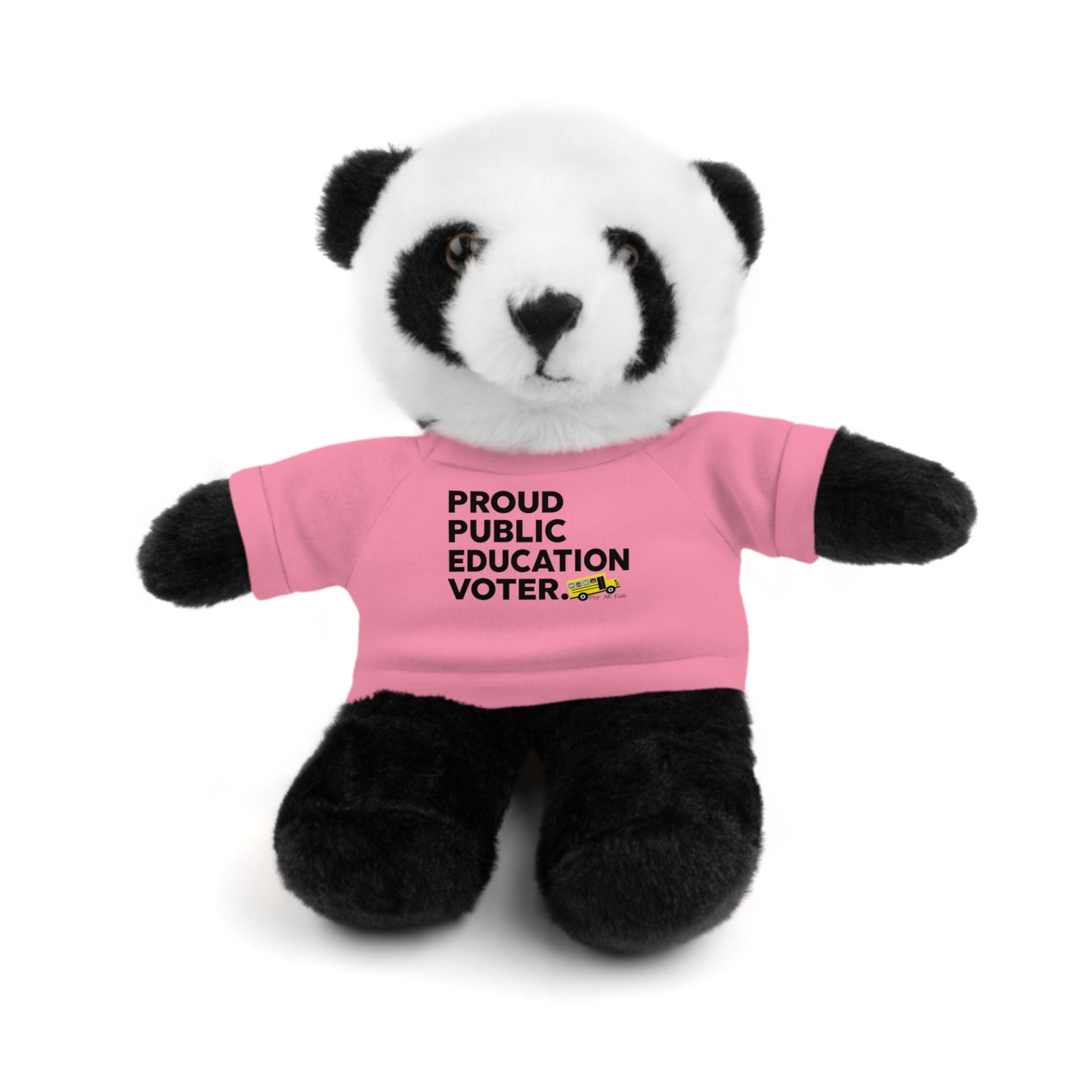 Proud Public Education Voter Stuffed Shirt, Stuffed Animals with Tee, AR Kids Stuffed Shirt