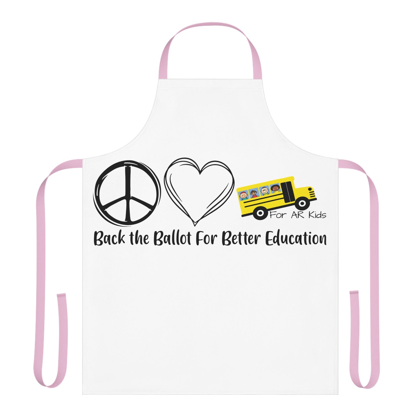 Back The Ballot For Better Education Apron, 5-Color Straps (AOP), AR Kids Apron, Kitchen Apron