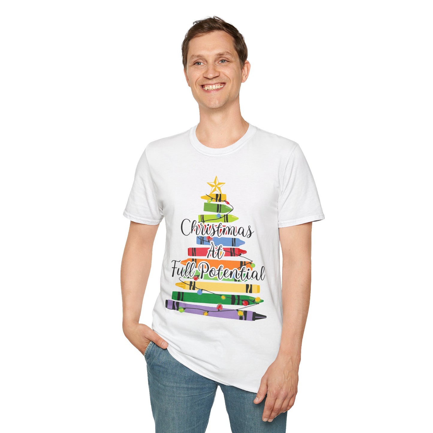 Christmas At Full Potential Unisex Softstyle T-Shirt