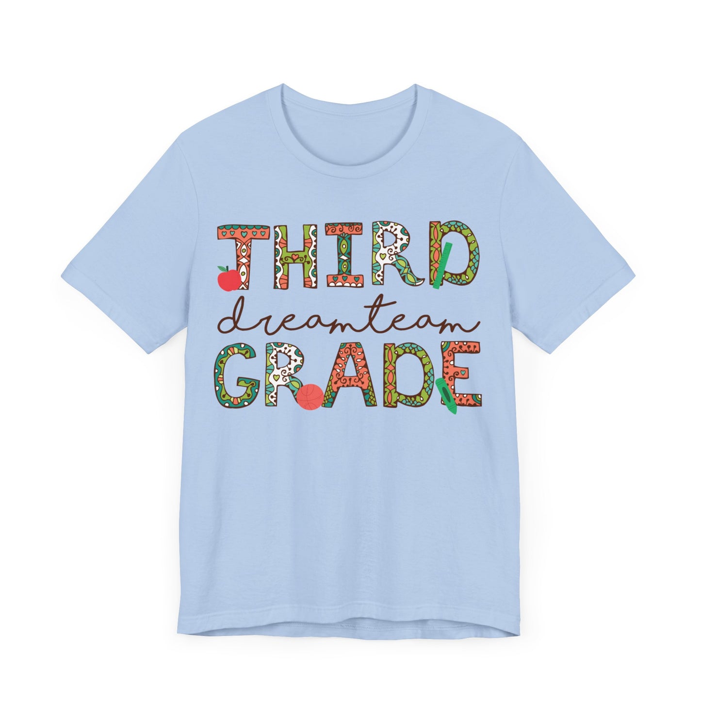 Third Grade Dream Team Shirt, School Shirt, Back To School Shirt, 3rd Grade Shirt, Gift for Teacher, Gift for Student