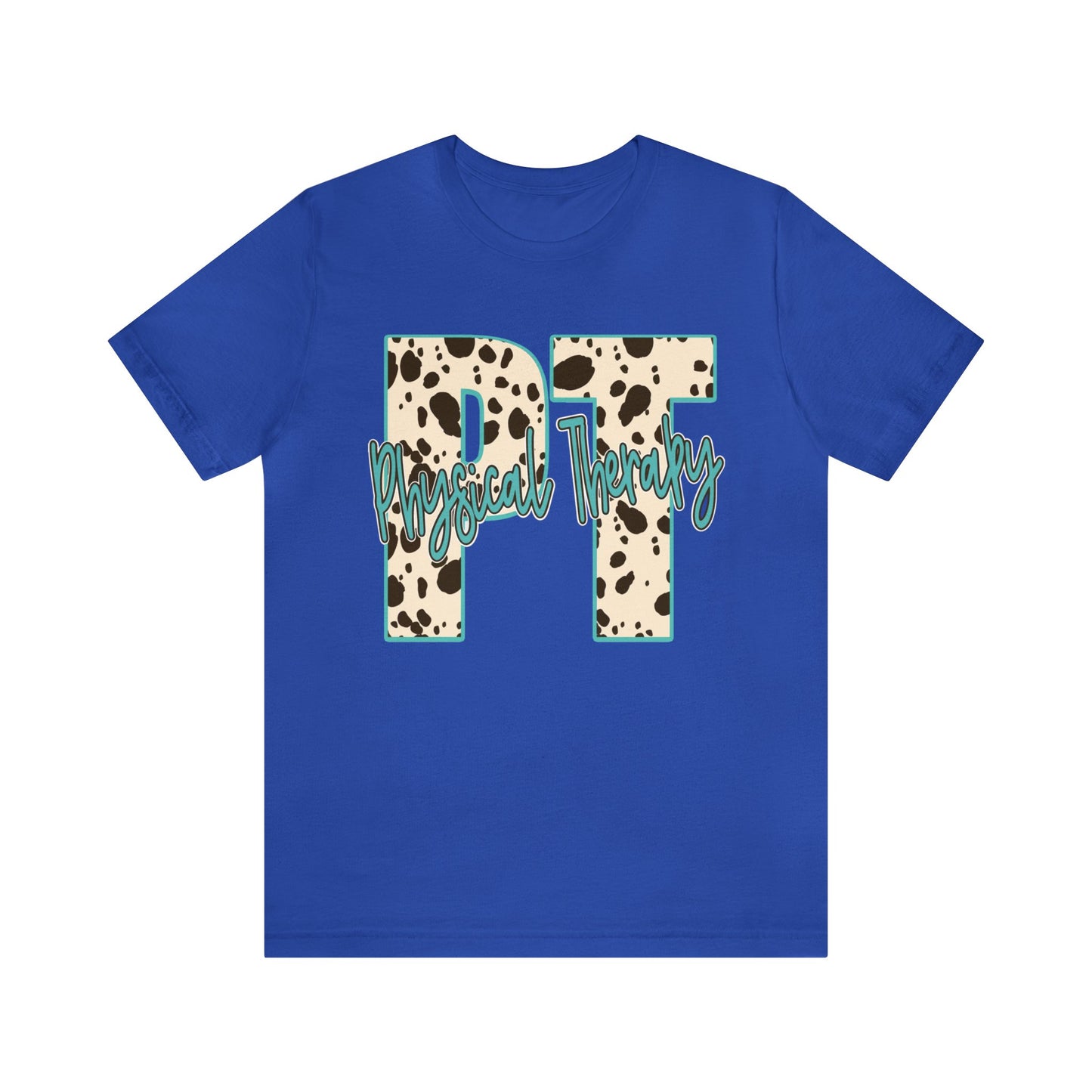 Physical Therapy Cow Print PT PTA Therapist Shirt