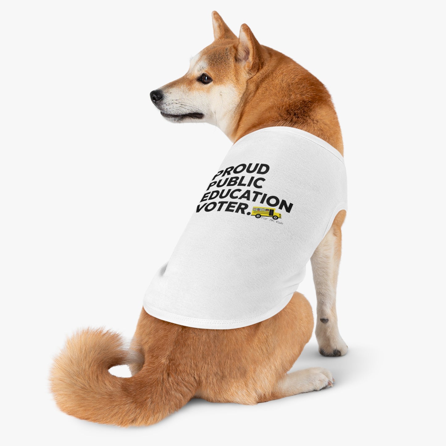 Proud Public Education Voter Pet Tank Top, AR Kids Pet Tank Top, School Bus Pet Tank Top