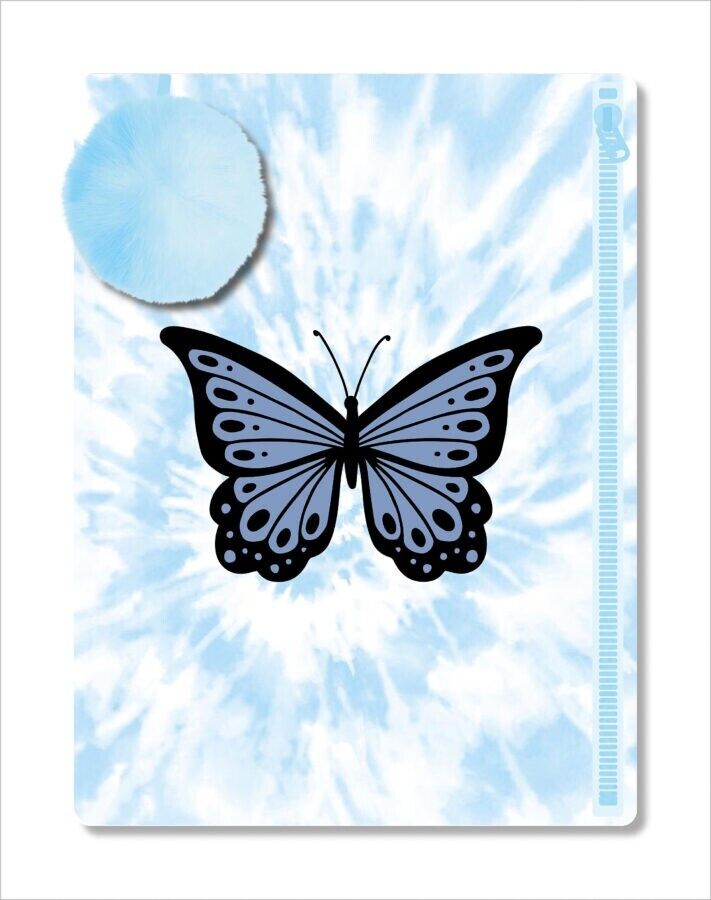 Tie-Dye Pouch Butterfly Journal