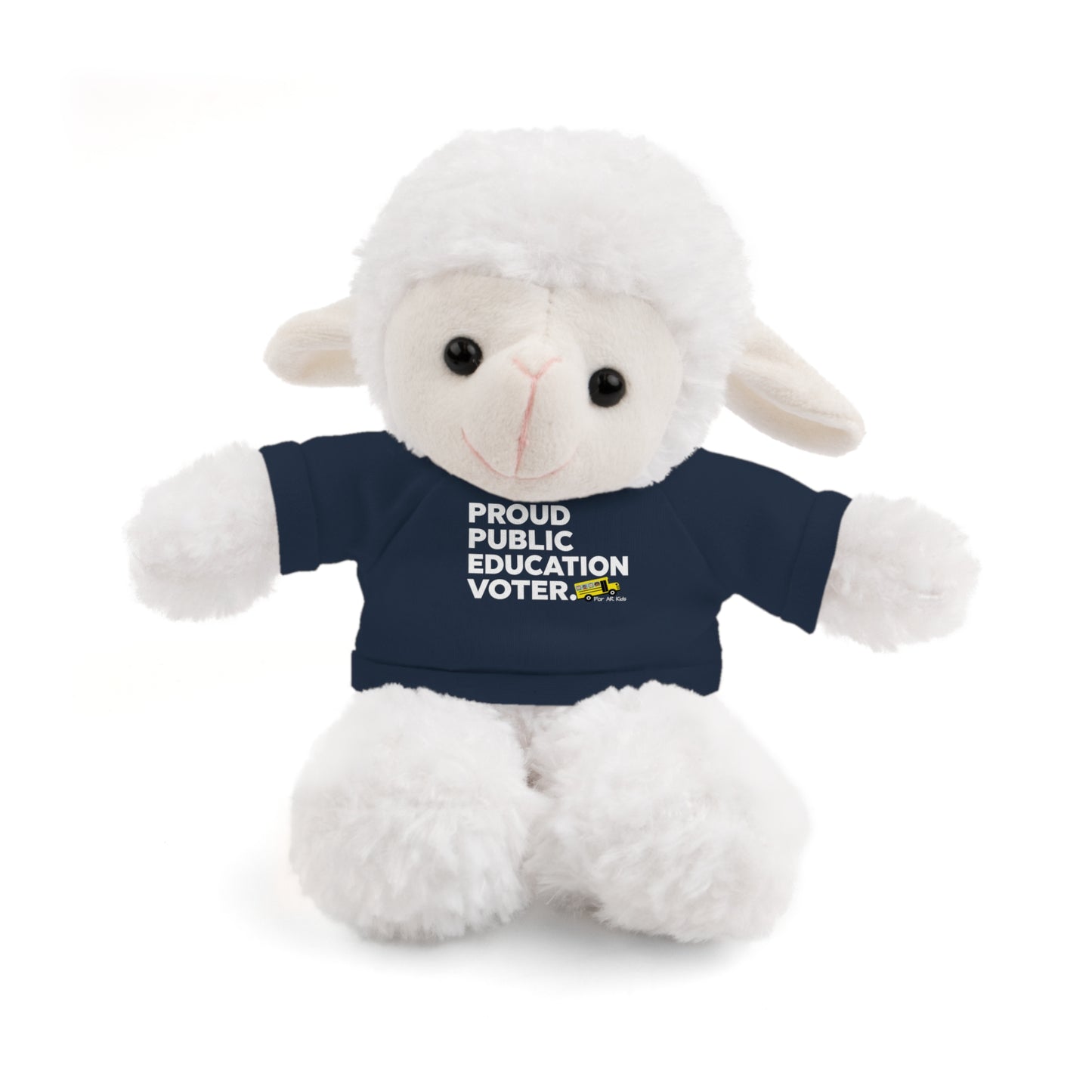 Proud Public Education Voter Stuffed Shirt, Stuffed Animals with Tee, AR Kids Stuffed Shirt