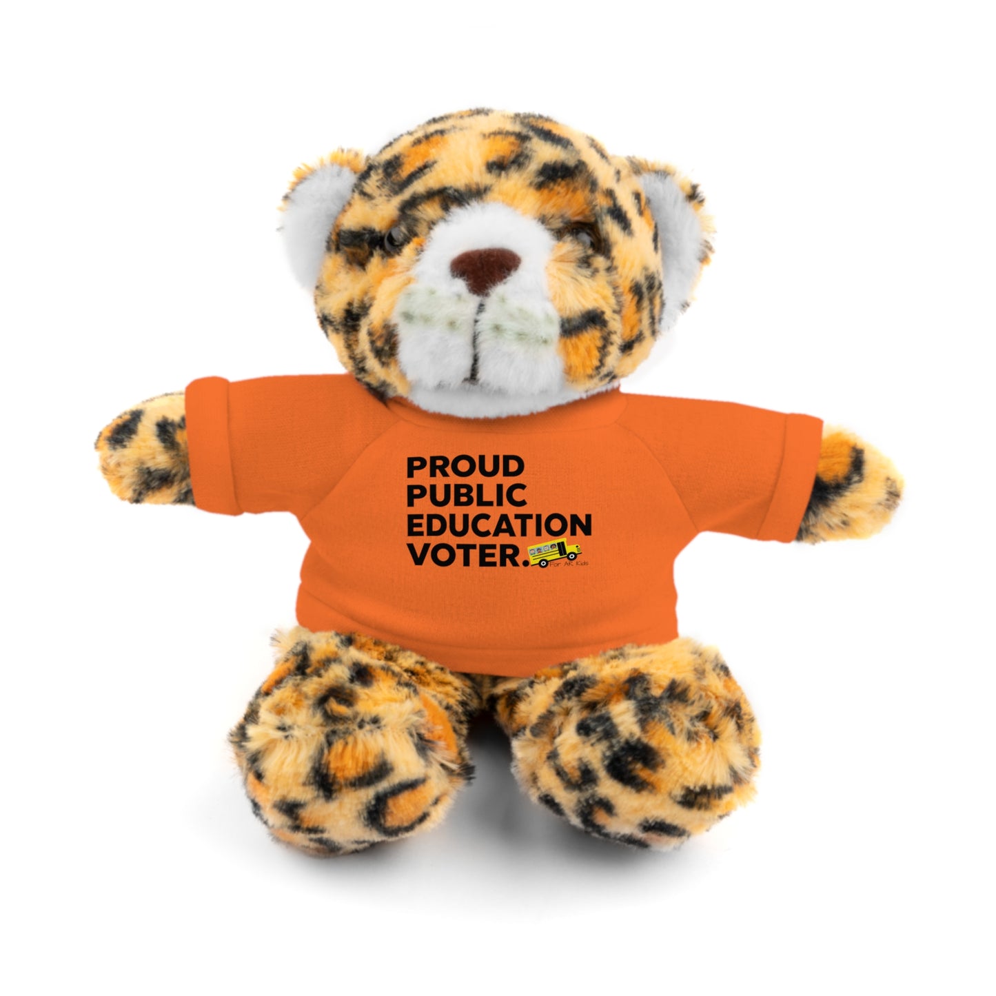 Proud Public Education Voter Stuffed Shirt, Stuffed Animals with Tee, AR Kids Stuffed Shirt