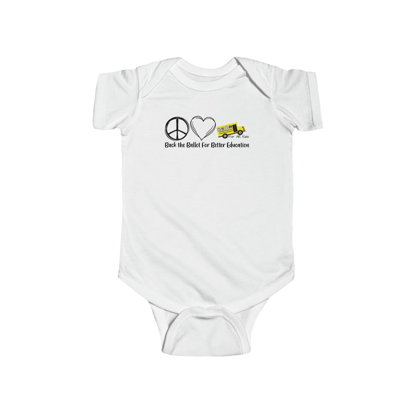 Back The Ballot For Better Education Onesies, AR Kids Onesies, Baby Onesies, Infant Outfit