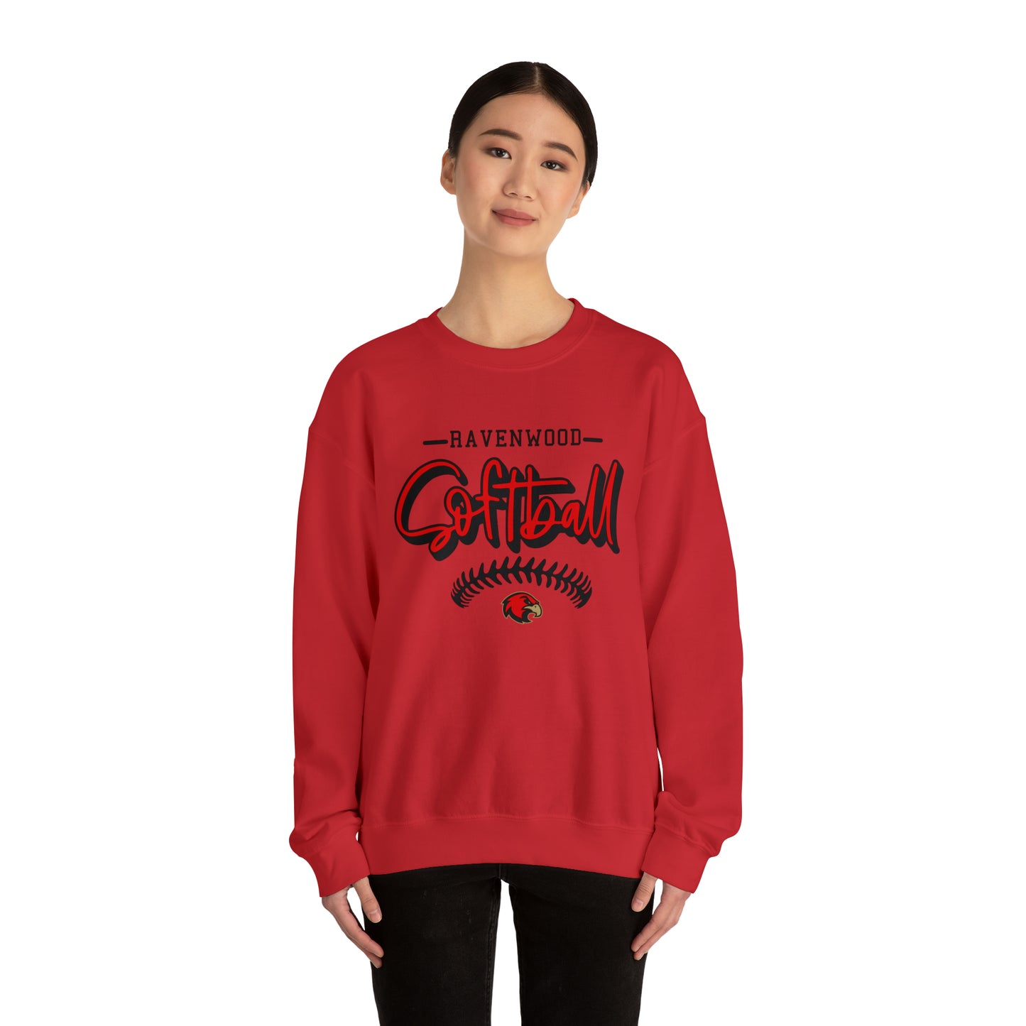 Ravenwood Softball Stitch Crewneck Sweatshirt