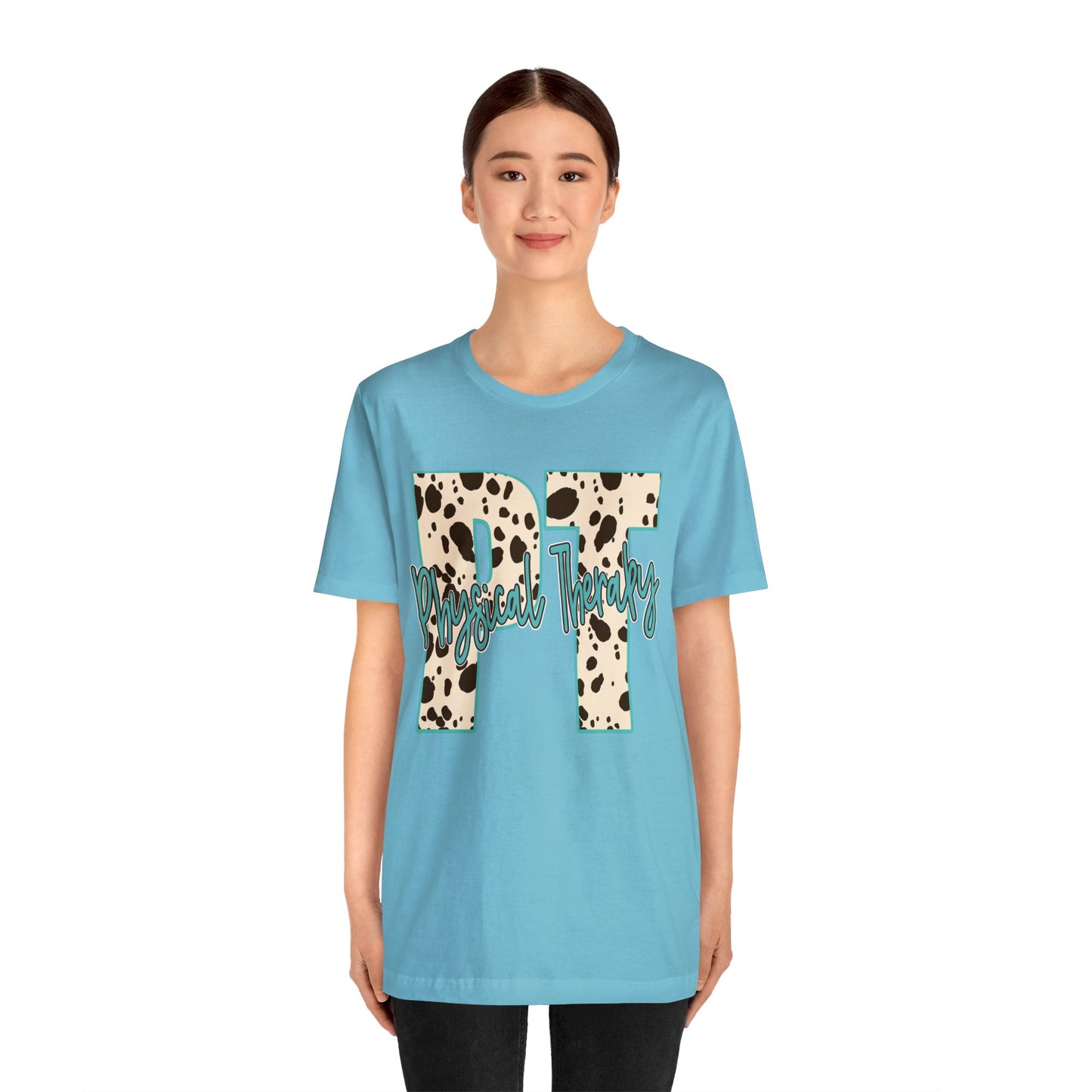 Physical Therapy Cow Print PT PTA Therapist Shirt