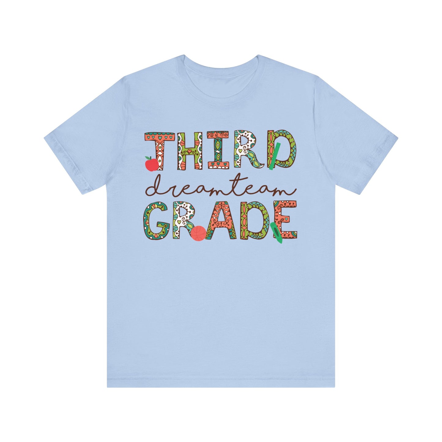 Third Grade Dream Team Shirt, School Shirt, Back To School Shirt, 3rd Grade Shirt, Gift for Teacher, Gift for Student