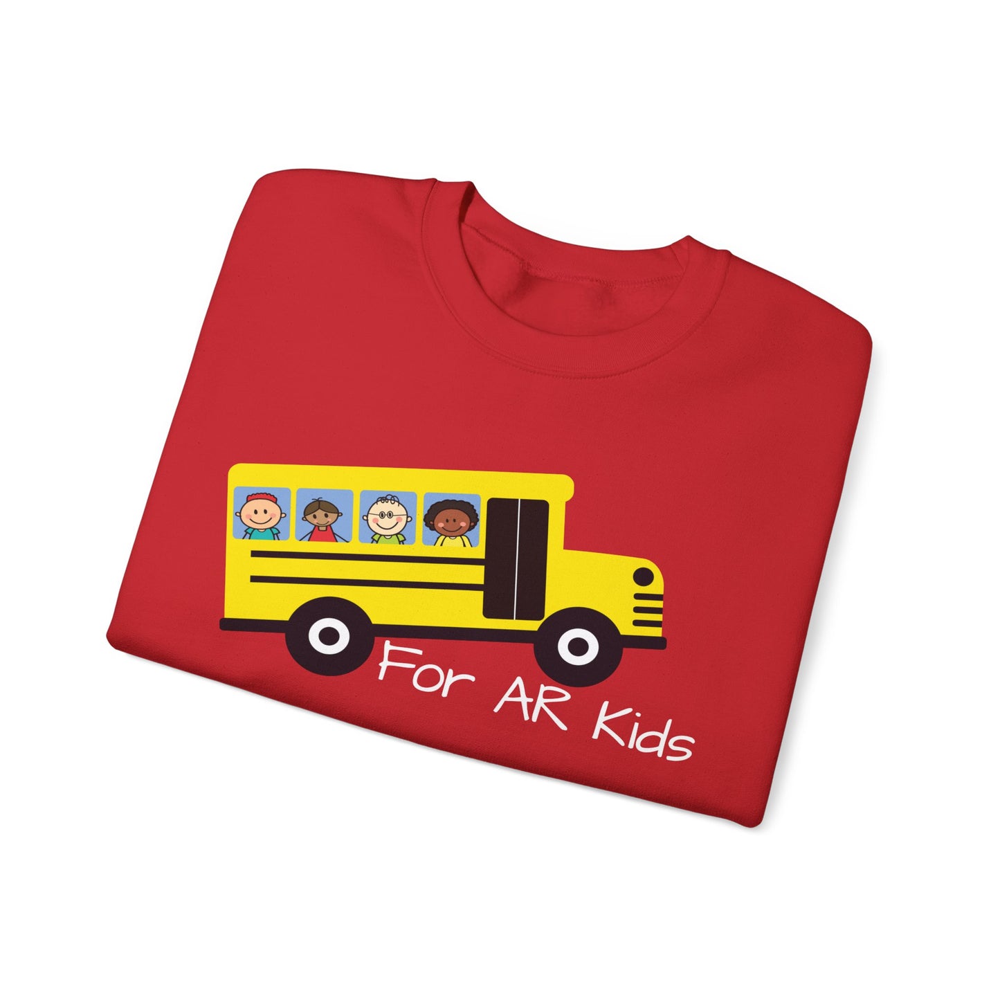 School Bus Sweatshirt, AR Kids Sweatshirt, School Sweater, Cute Children's Bus Sweatshirt