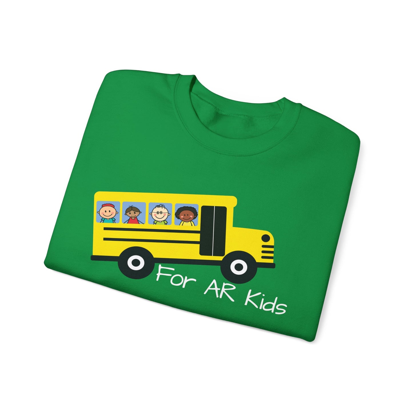 School Bus Sweatshirt, AR Kids Sweatshirt, School Sweater, Cute Children's Bus Sweatshirt