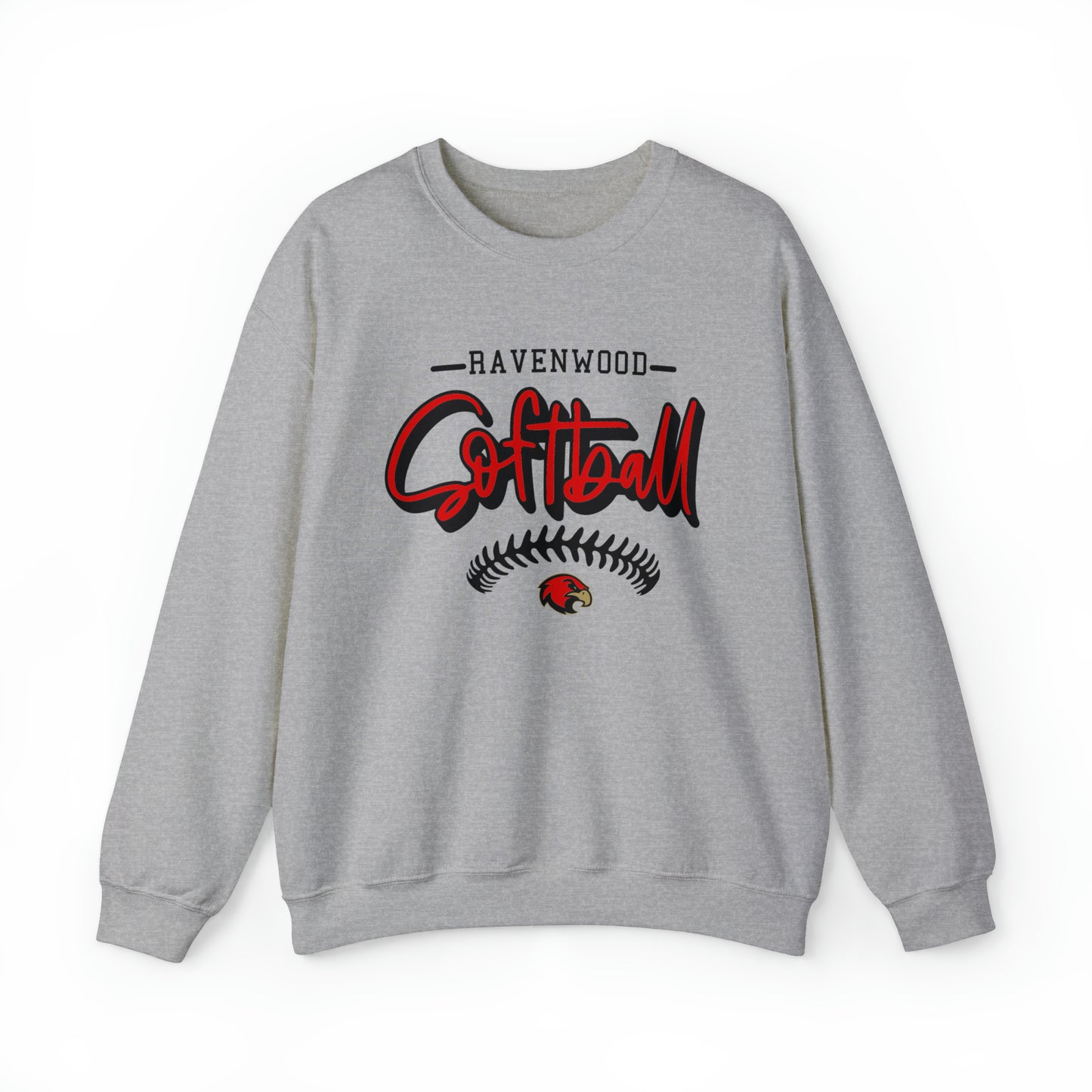 Ravenwood Softball Stitch Crewneck Sweatshirt