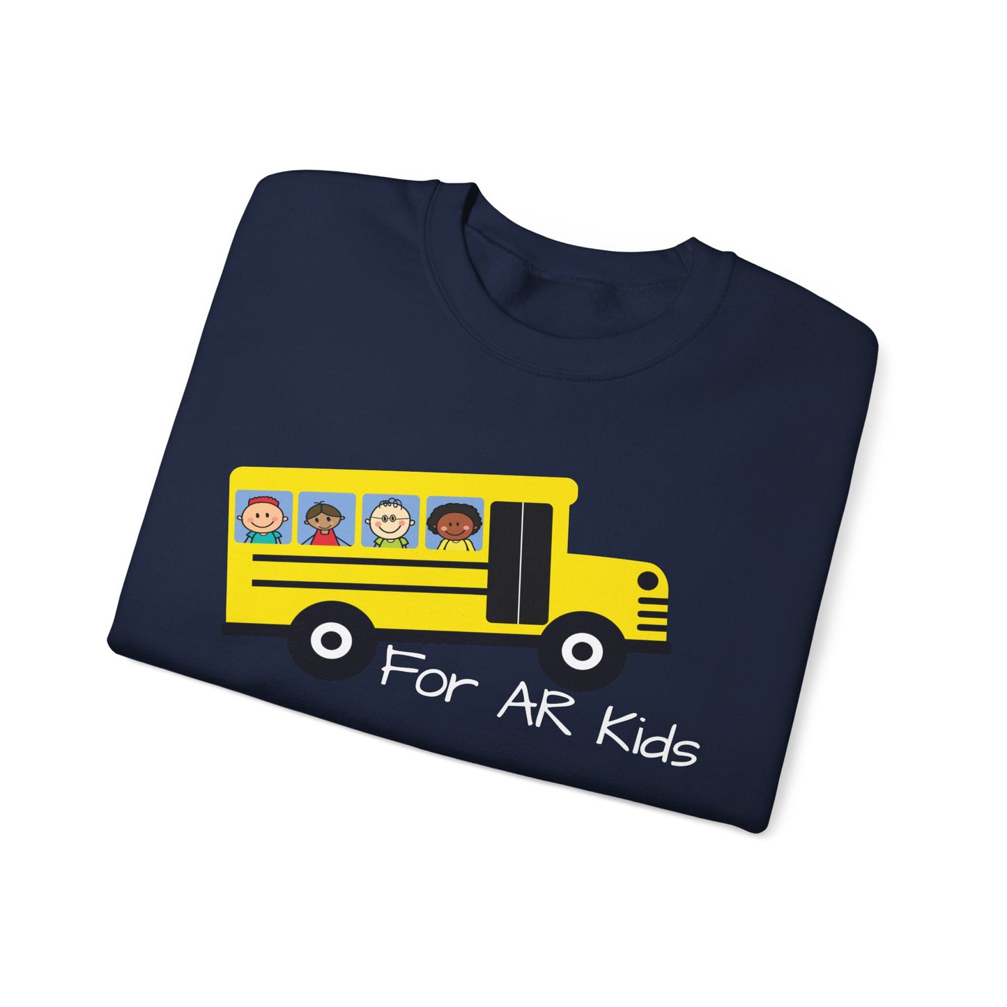 School Bus Sweatshirt, AR Kids Sweatshirt, School Sweater, Cute Children's Bus Sweatshirt