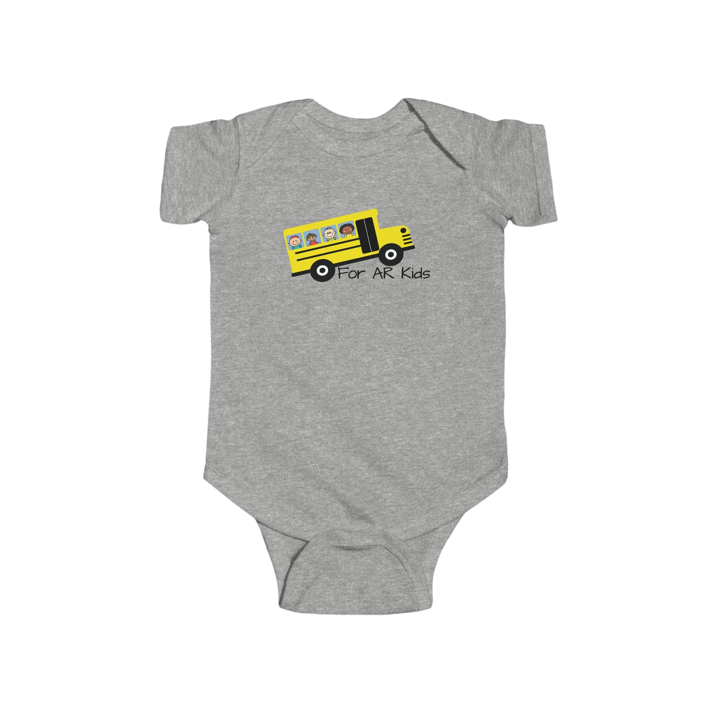 School Bus Onesies, AR Kids Onesies, Cute Children's Bus Onesies, Baby Onesies, Infant Outfit