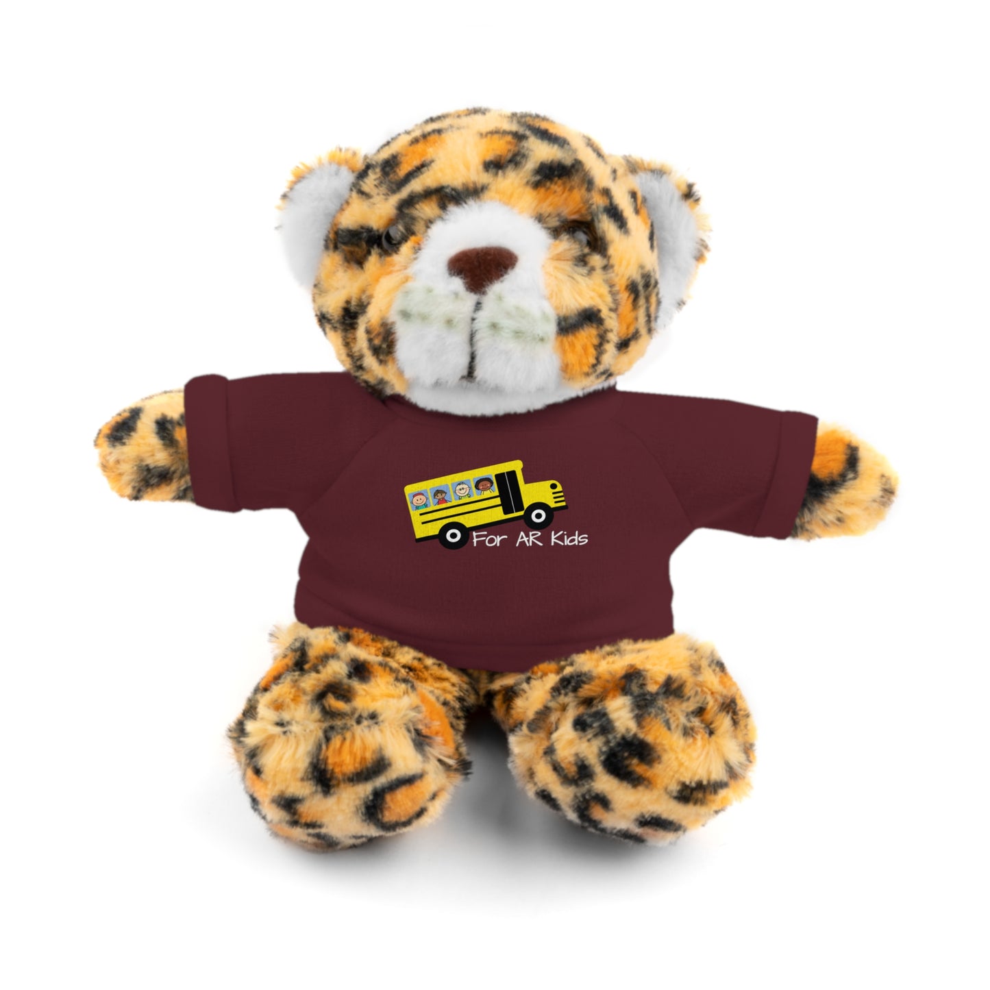 School Bus Stuffed Outfit, AR Kids, Cute Children's Bus Stuffed Shirt, Stuffed Animals with Tee