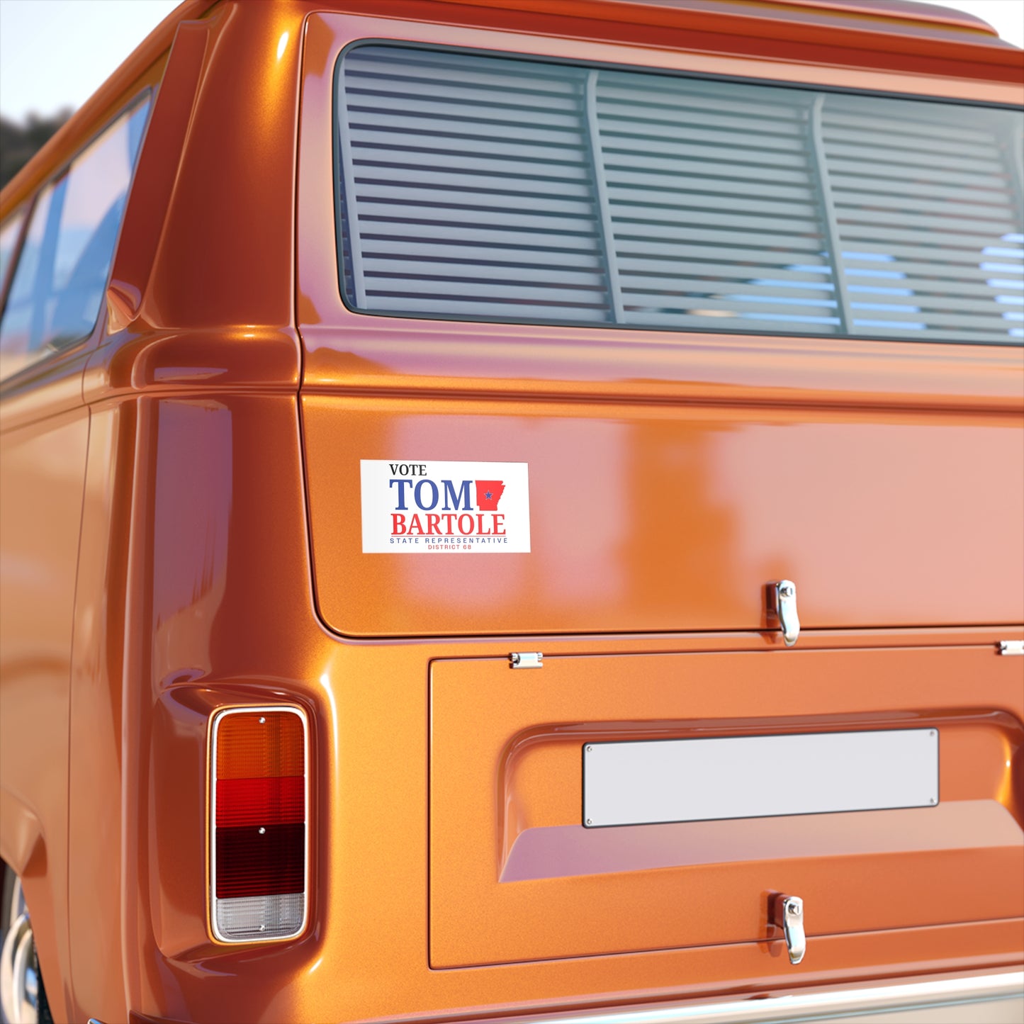 Vote Tom Bartole for State Representative Bumper Stickers, Election Sticker, Politics Bumper Sticker