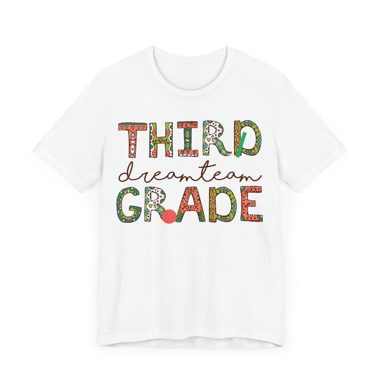 Third Grade Dream Team Shirt, School Shirt, Back To School Shirt, 3rd Grade Shirt, Gift for Teacher, Gift for Student