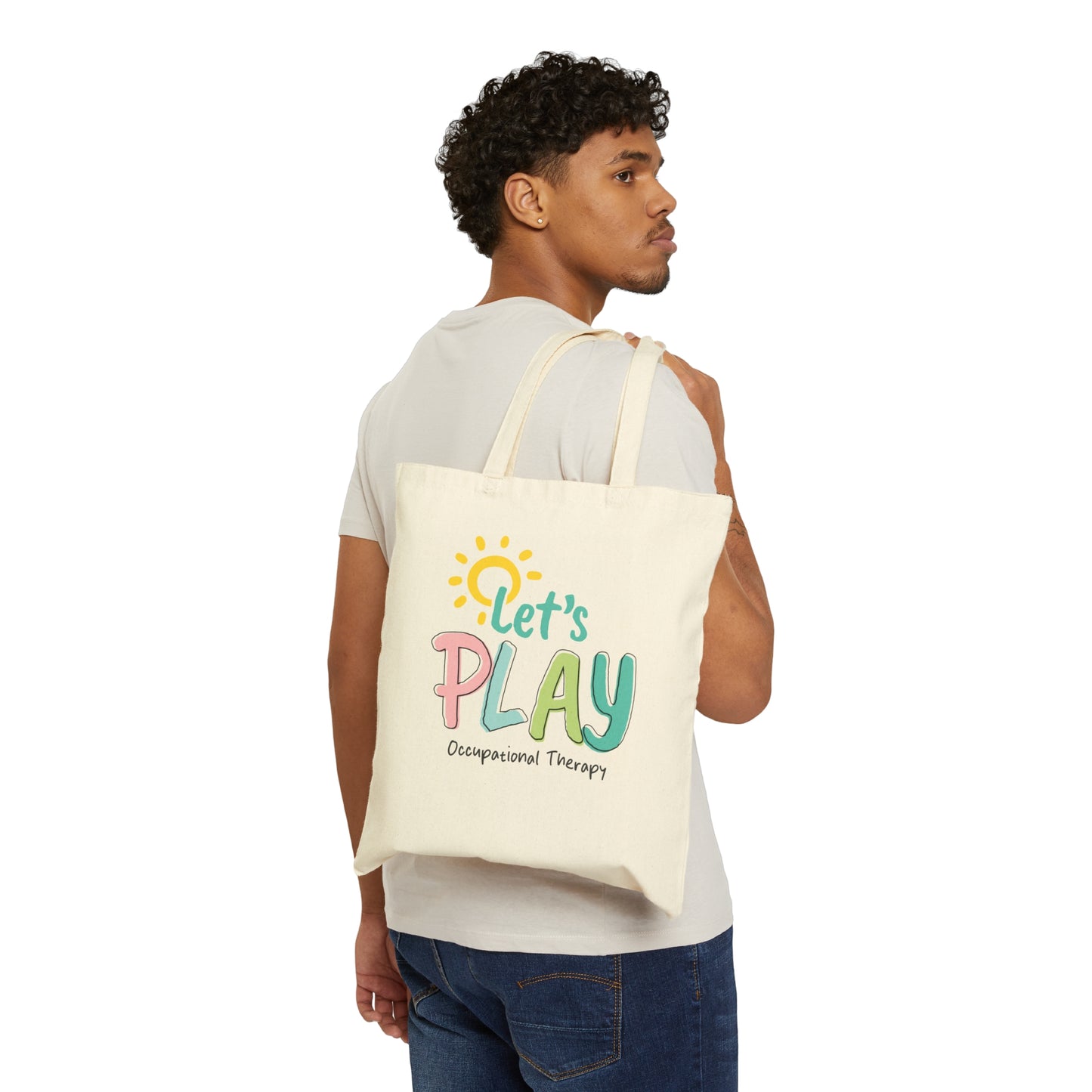 Let's Play Occupational Therapy Tote Bag, OT Tote Bag, Therapist Tote bag