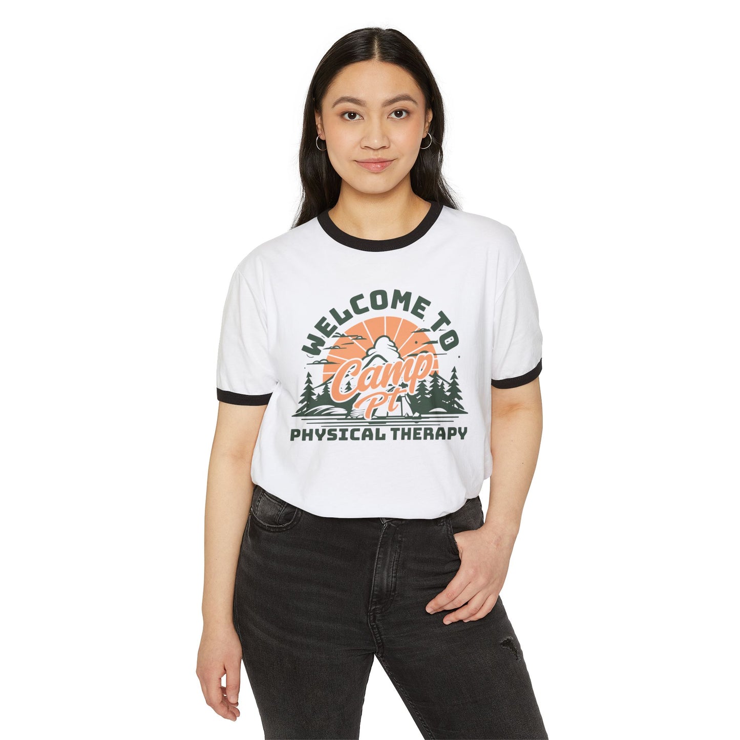 Camp PT Unisex Cotton Ringer T-Shirt