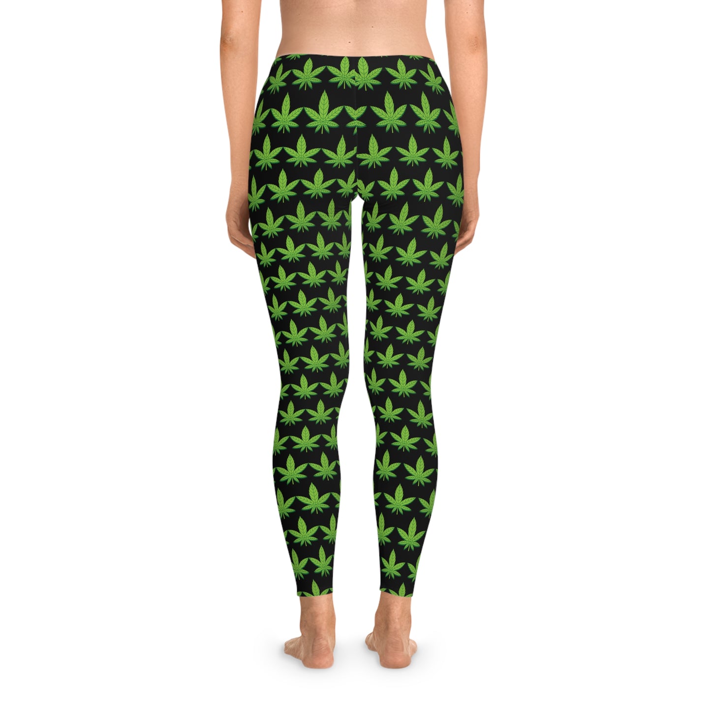 Weeds Cannabis Kush Stretchy Leggings