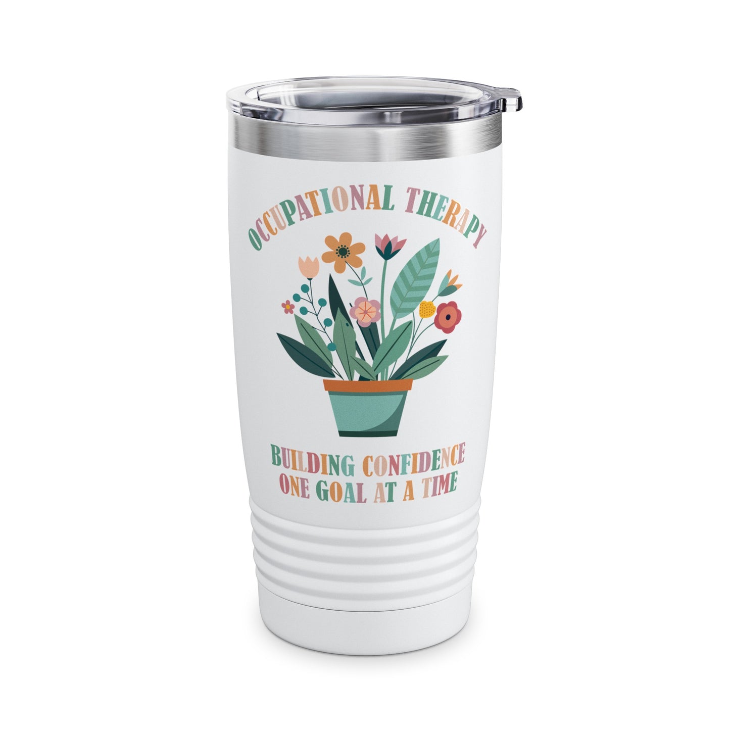 Occupational Therapy Tumbler, Building Confidence One Goal At A Time Tumbler, Therapist Tumbler