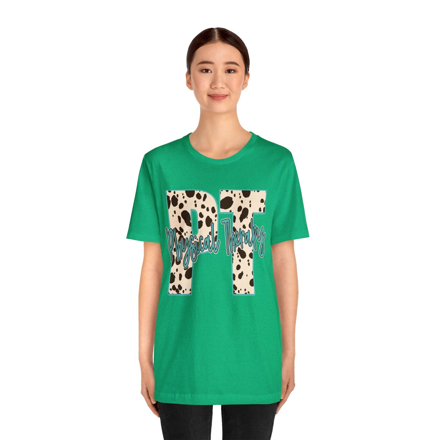 Physical Therapy Cow Print PT PTA Therapist Shirt