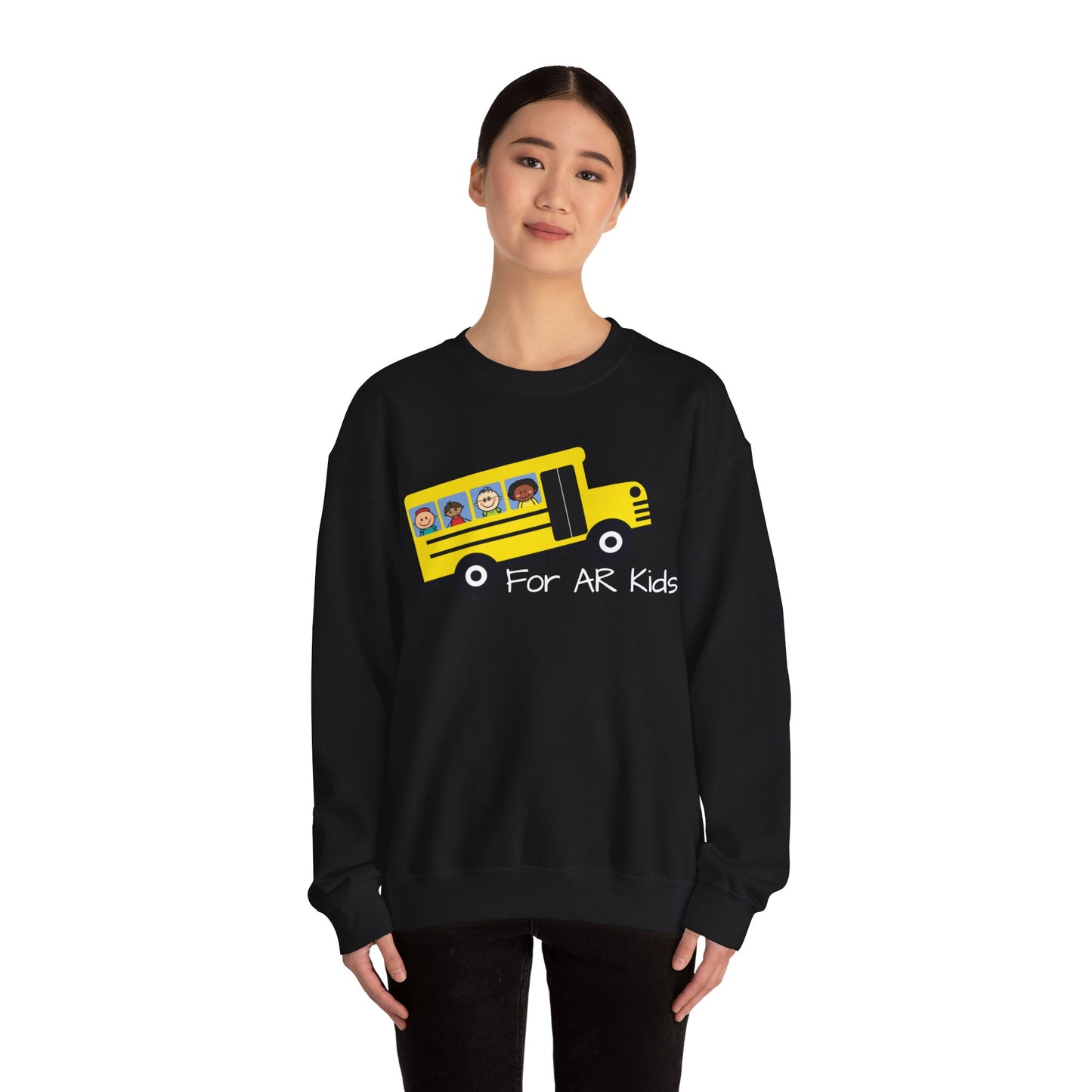 School Bus Sweatshirt, AR Kids Sweatshirt, School Sweater, Cute Children's Bus Sweatshirt