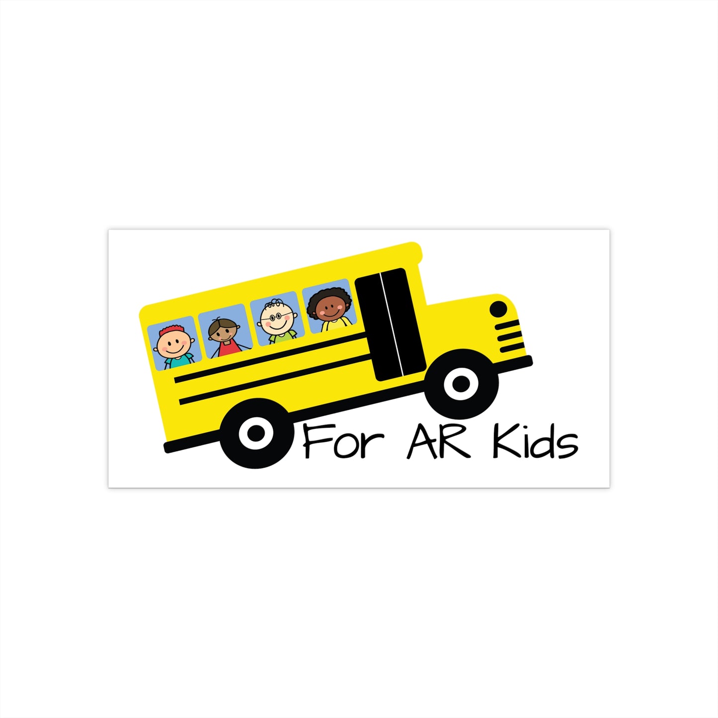 School Bus Bumper Stickers, AR Kids Bumper Stickers, Cute School Bus