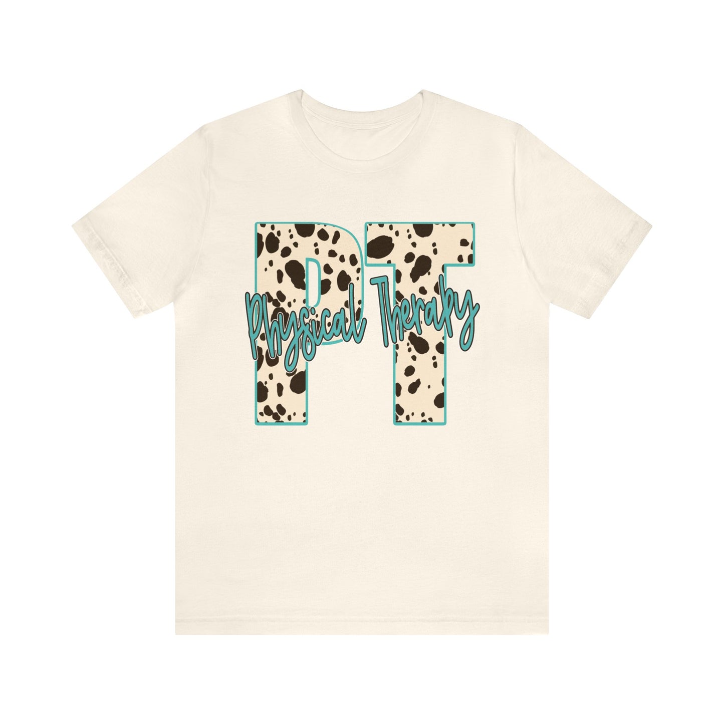 Physical Therapy Cow Print PT PTA Therapist Shirt