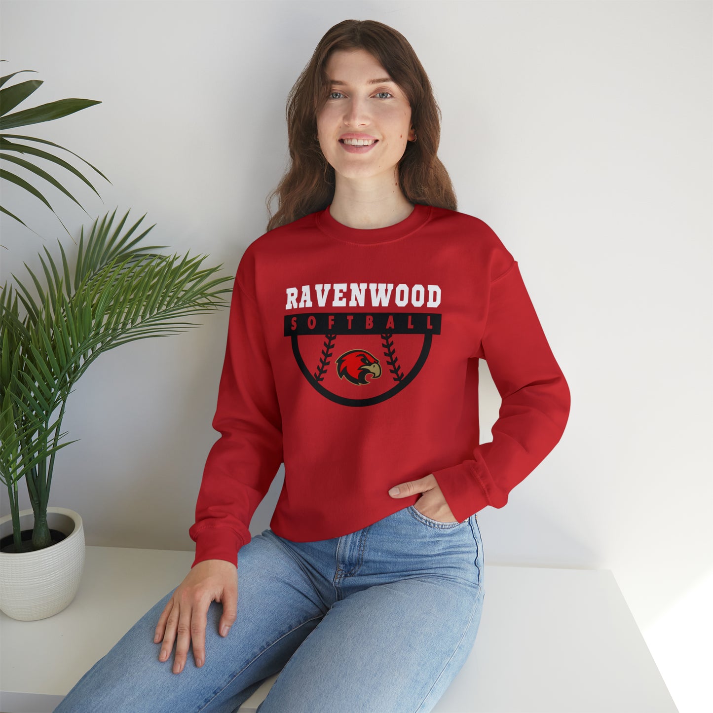 Ravenwood Softball Crewneck Sweatshirt