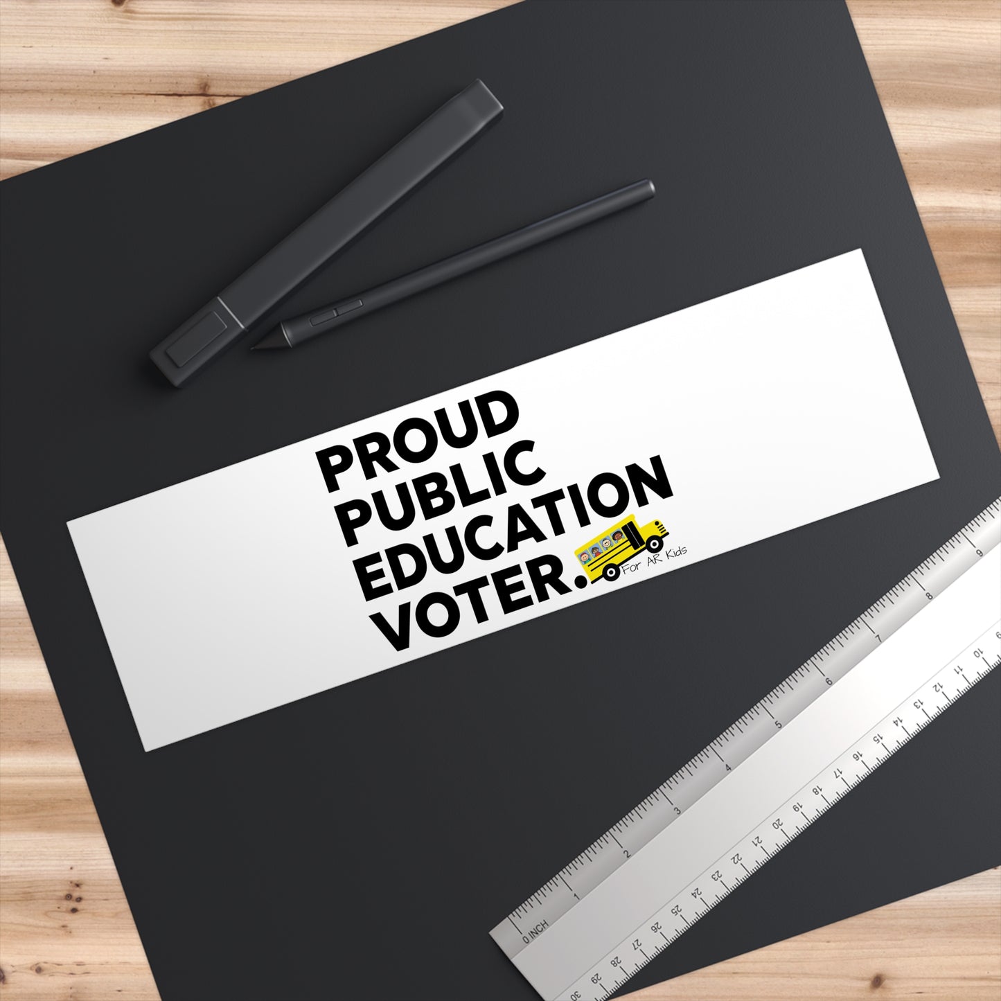 Proud Public Education Voter Bumper Stickers, School Bus Bumper Stickers, AR Kids Bumper Stickers, Cute School Bus