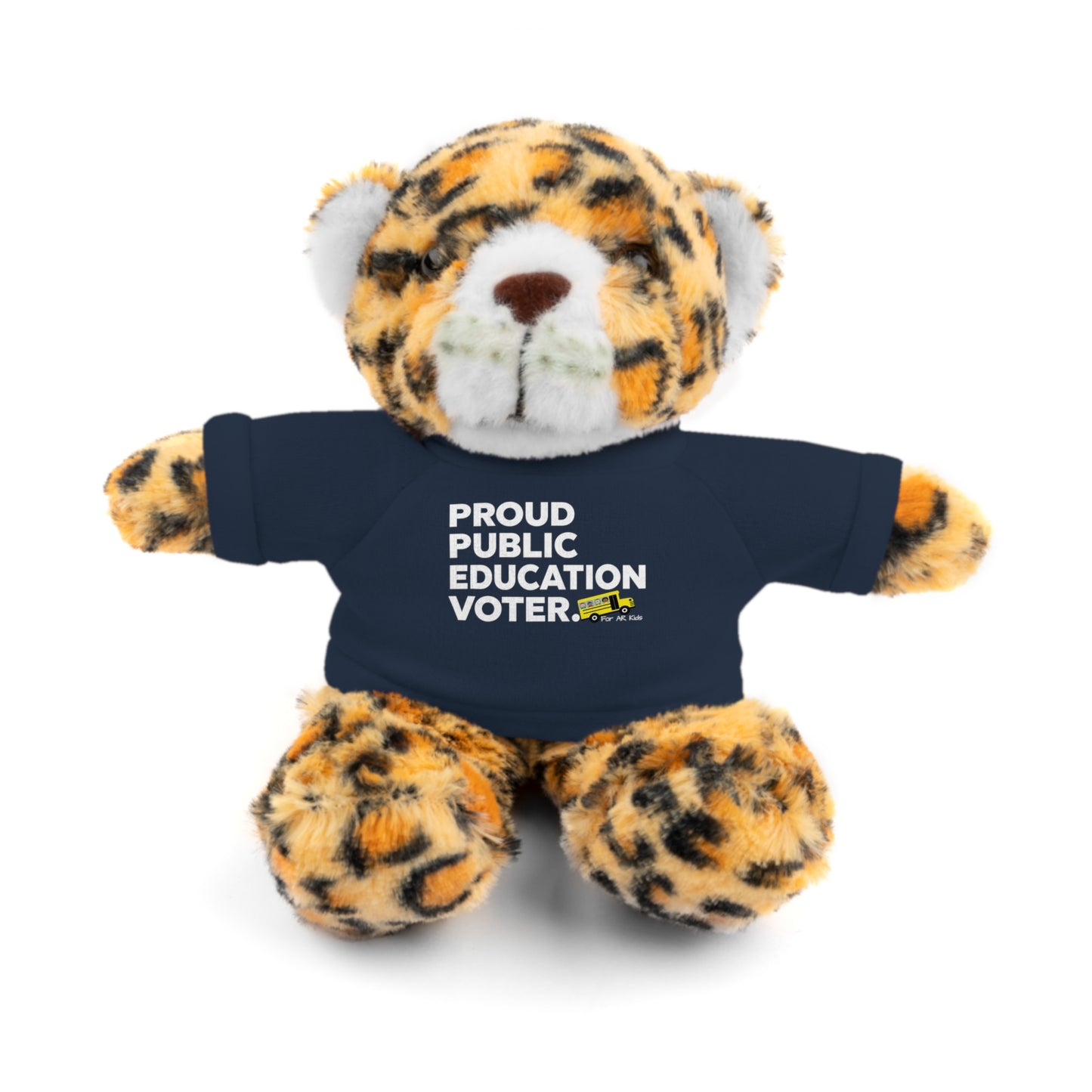 Proud Public Education Voter Stuffed Shirt, Stuffed Animals with Tee, AR Kids Stuffed Shirt