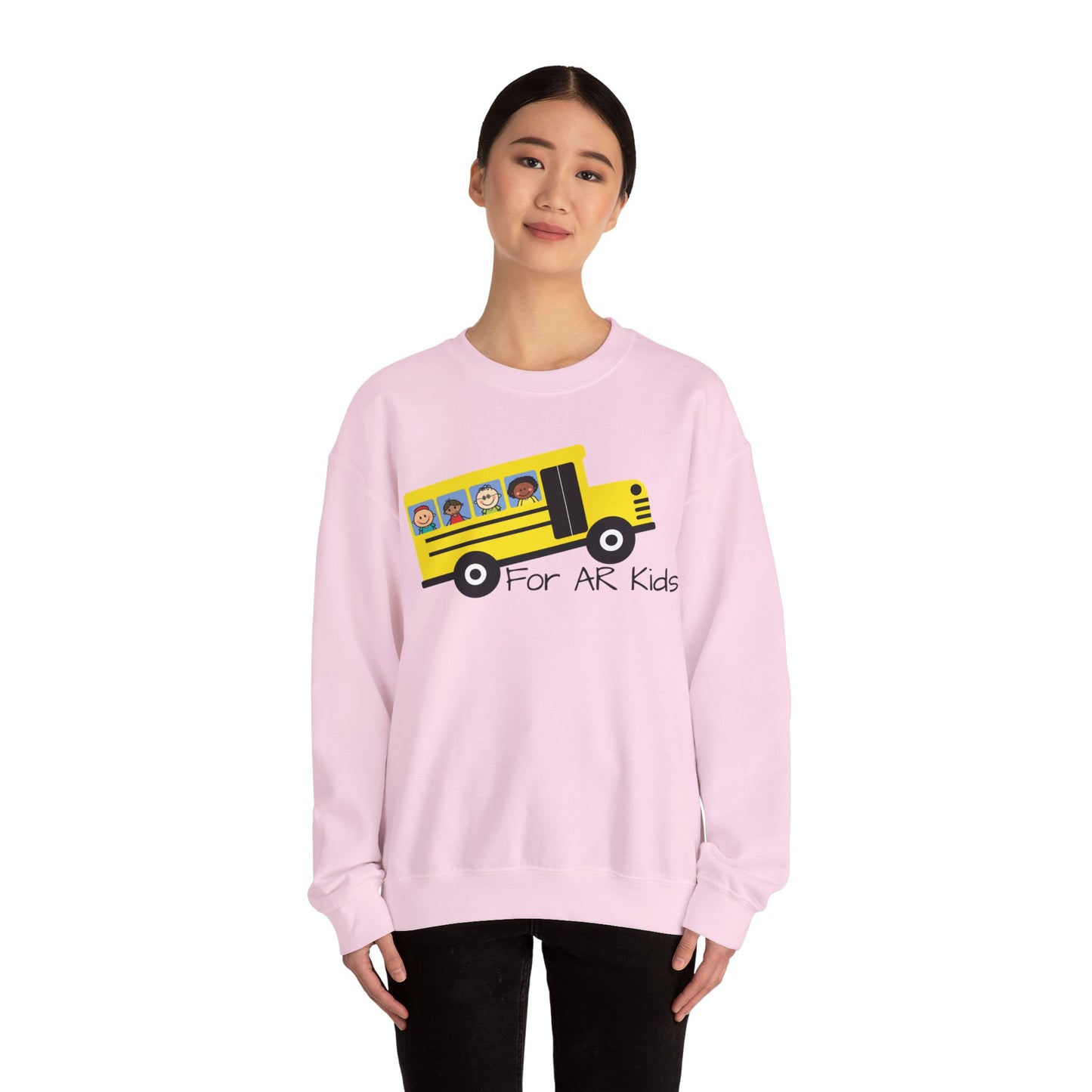 School Bus Sweatshirt, AR Kids Sweatshirt, School Sweater, Cute Children's Bus Sweatshirt