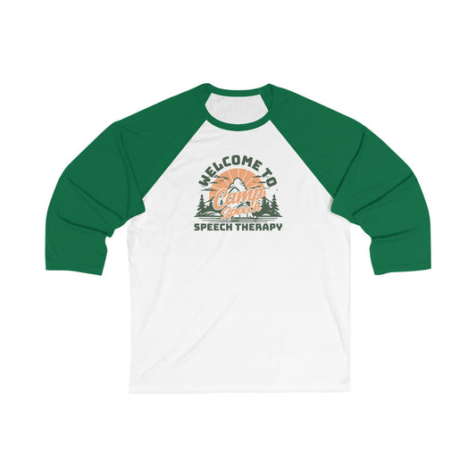 Camp Speech Unisex 3\4 Sleeve Baseball Tee