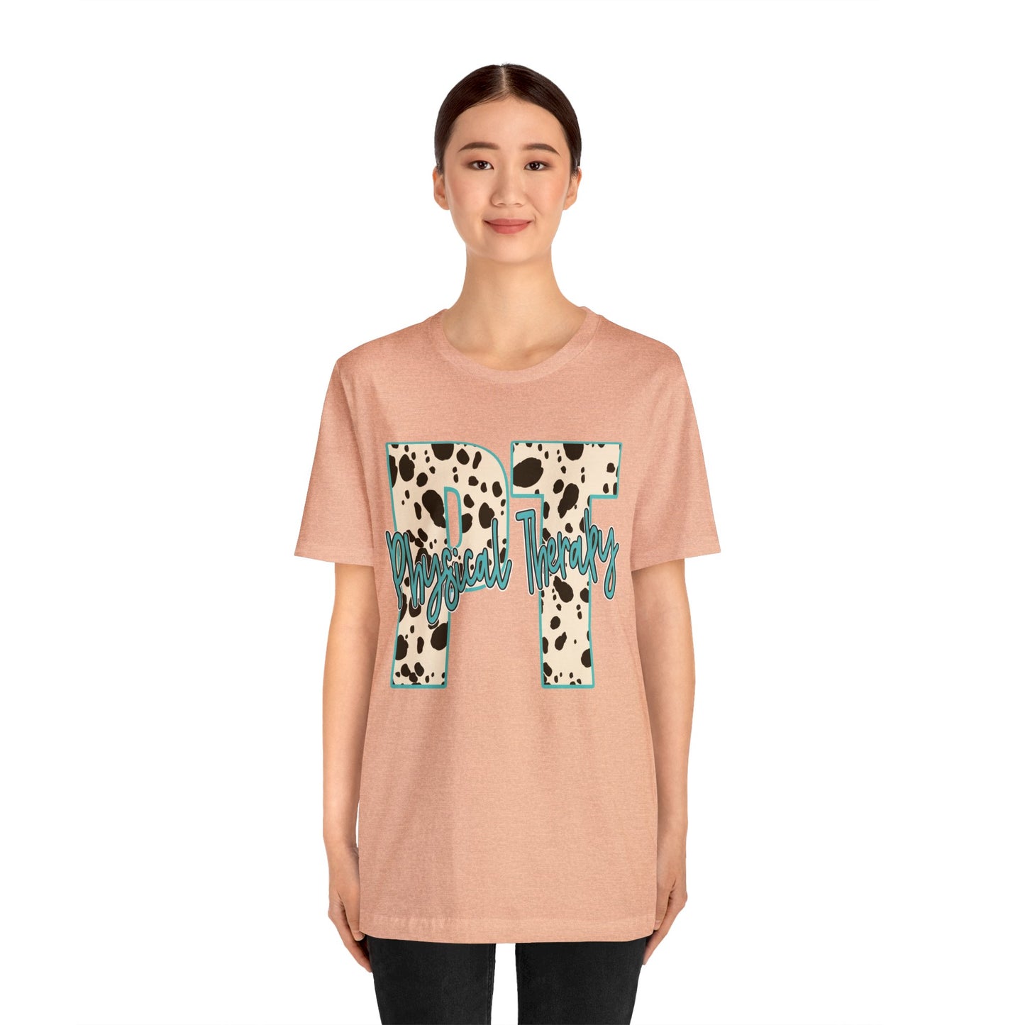 Physical Therapy Cow Print PT PTA Therapist Shirt