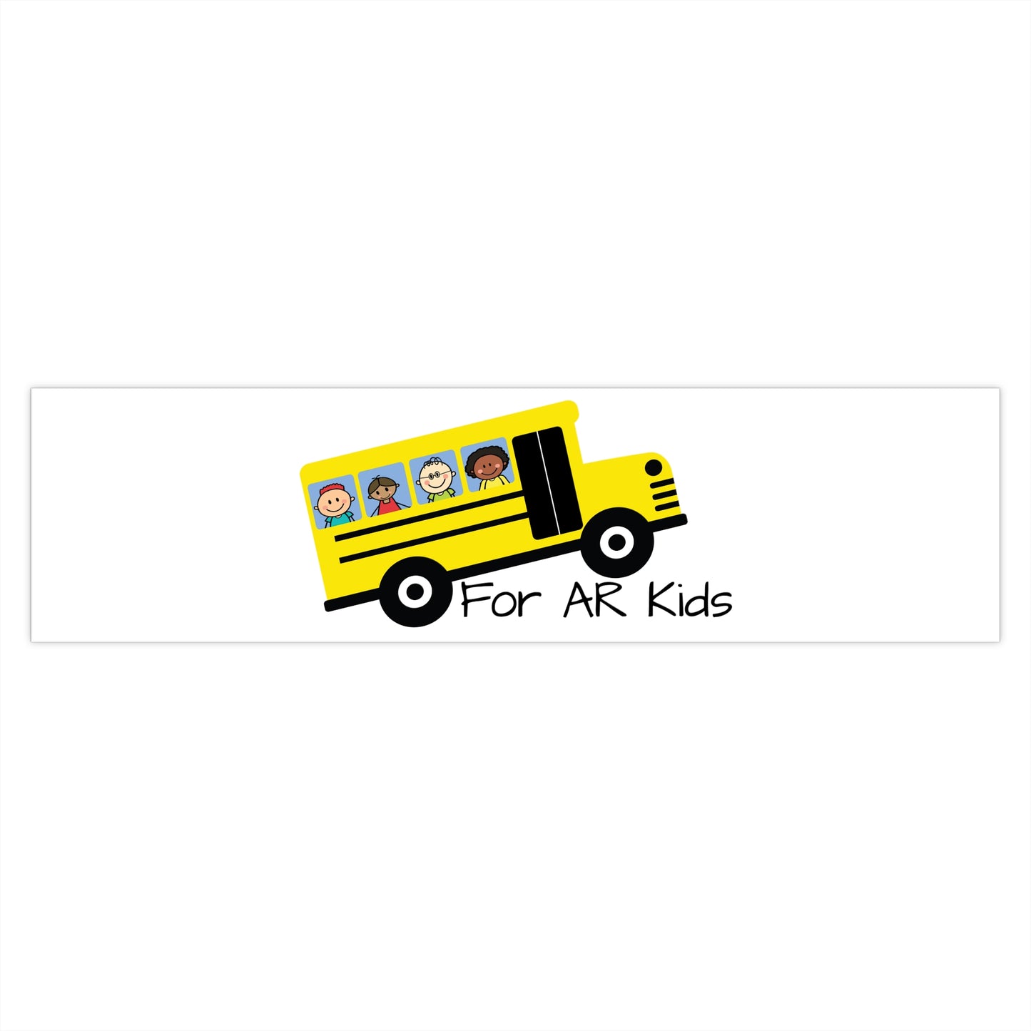 School Bus Bumper Stickers, AR Kids Bumper Stickers, Cute School Bus