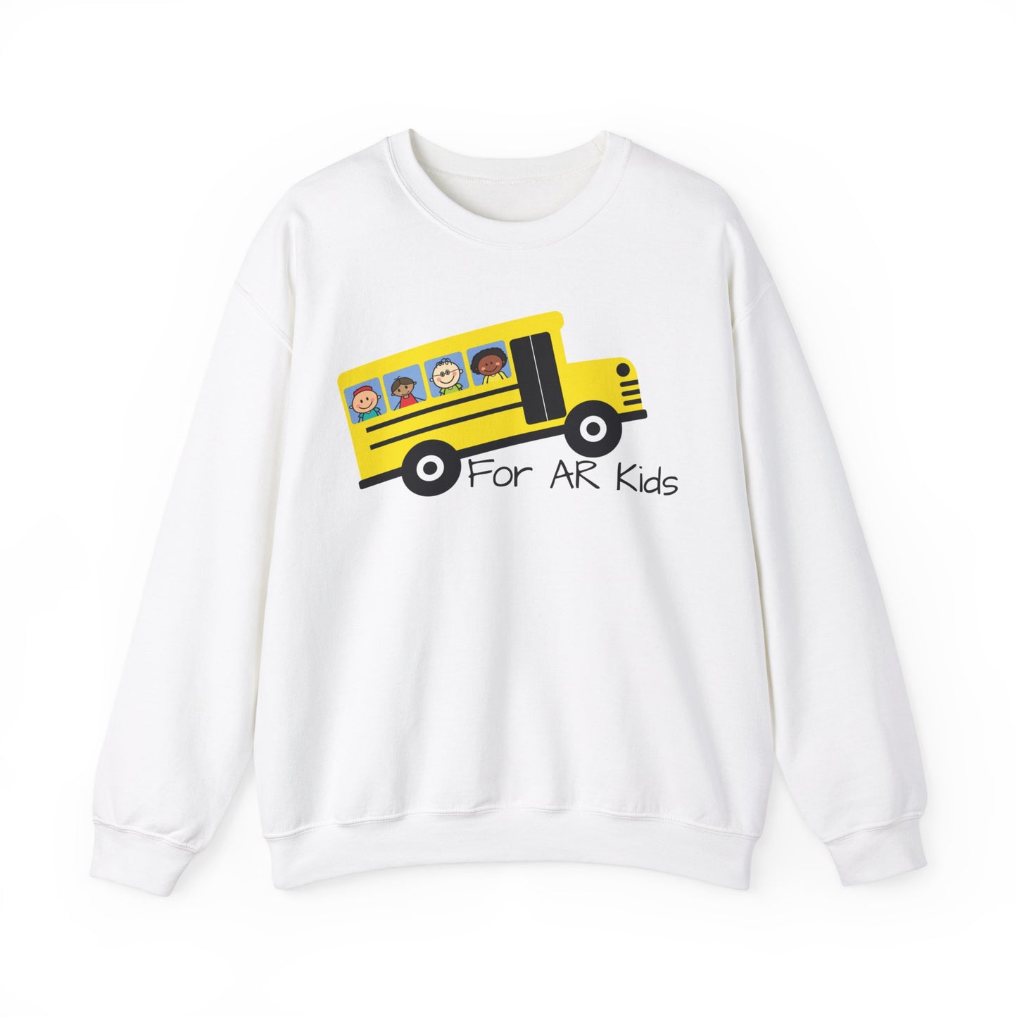 School Bus Sweatshirt, AR Kids Sweatshirt, School Sweater, Cute Children's Bus Sweatshirt