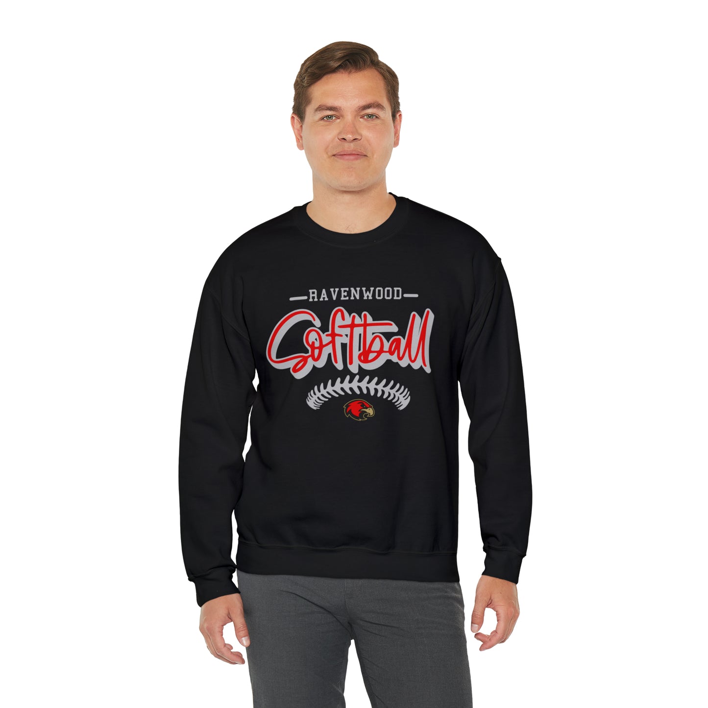 Ravenwood Softball Stitch Crewneck Sweatshirt