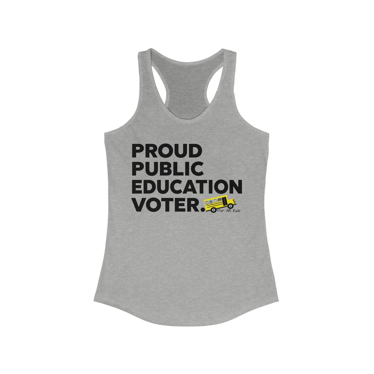 Proud Public Education Voter Tank, AR Kids Tank, School Bus Tank, Educator Tank